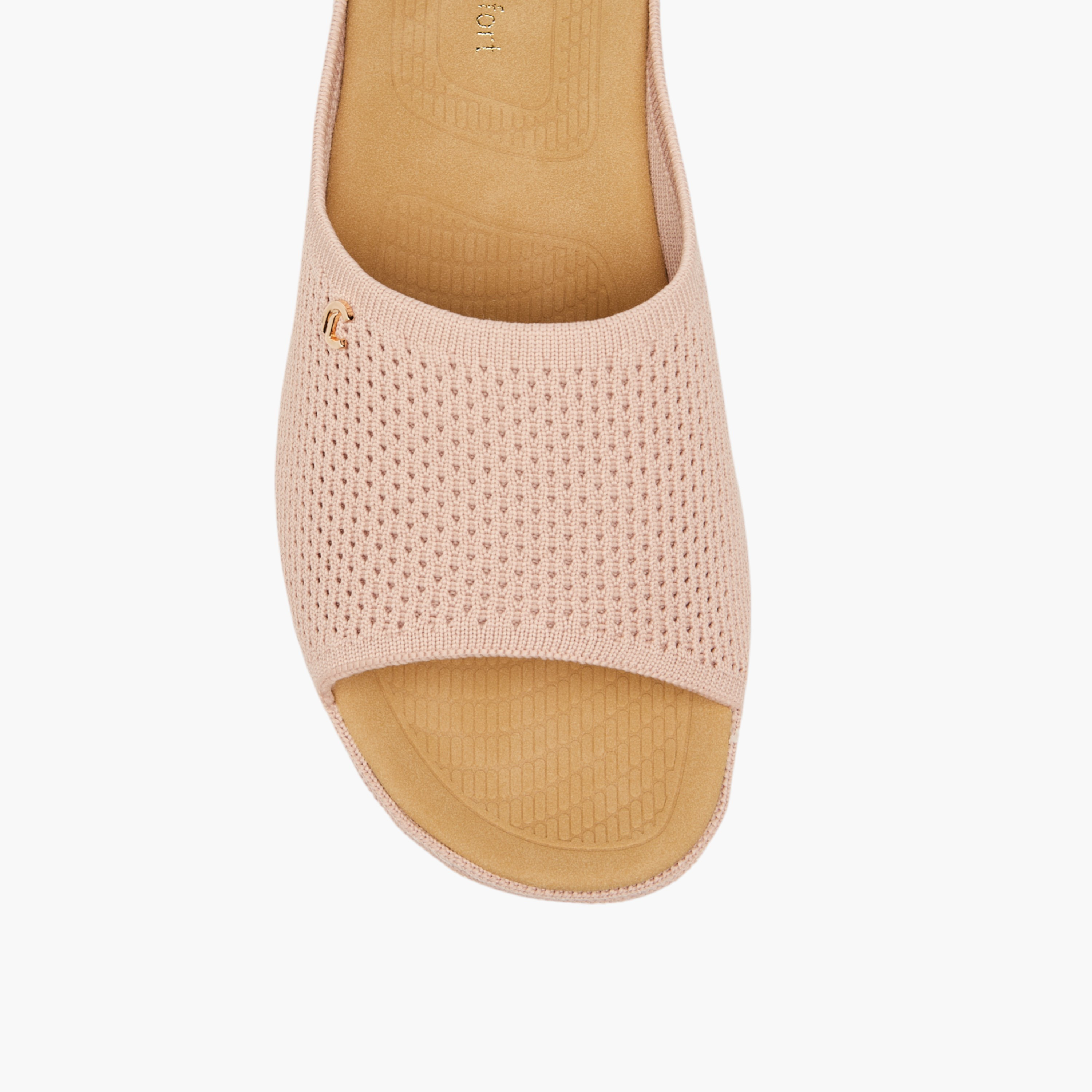 Le Confort Flyknit Textured Slip-On Comfort Sandals-women-shoes-sandals-heeled-image-4