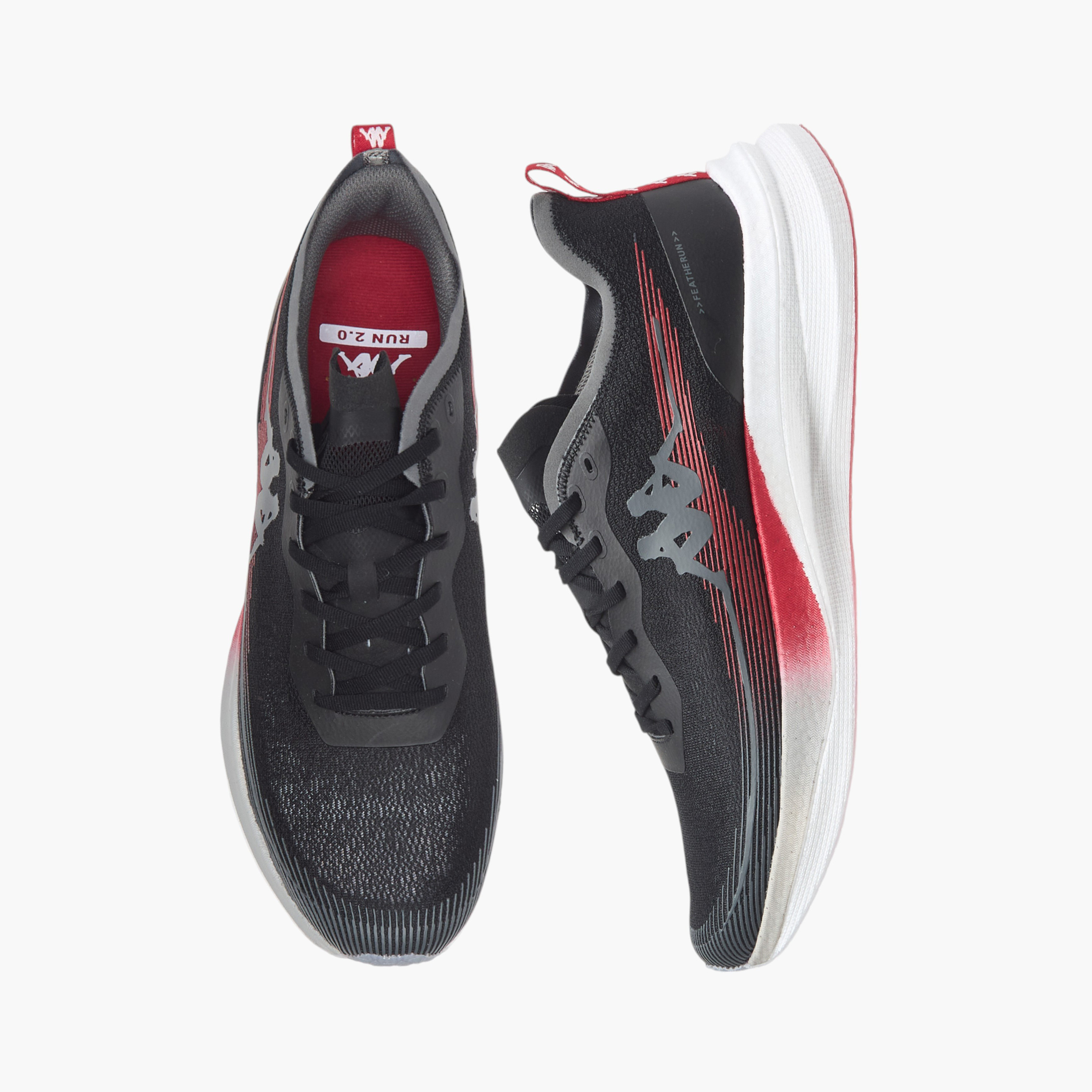 Shop Kappa Men's Logo Detail Lace-Up Running Shoes - RUN 2.0