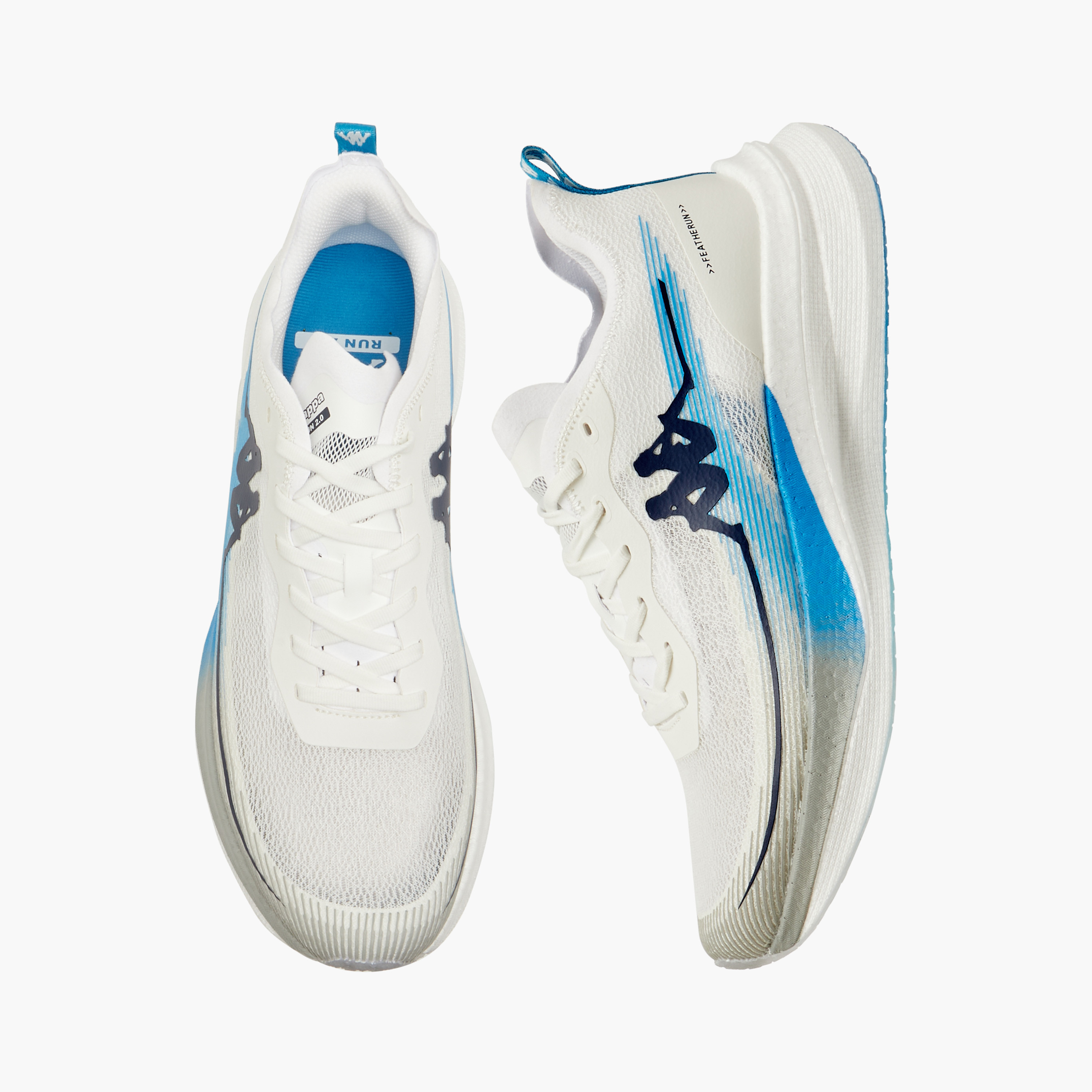 حذاء جري برباط إغلاق وتفاصيل شعار للرجال من كابا - RUN 2.0-sports-men-shoes-image-1