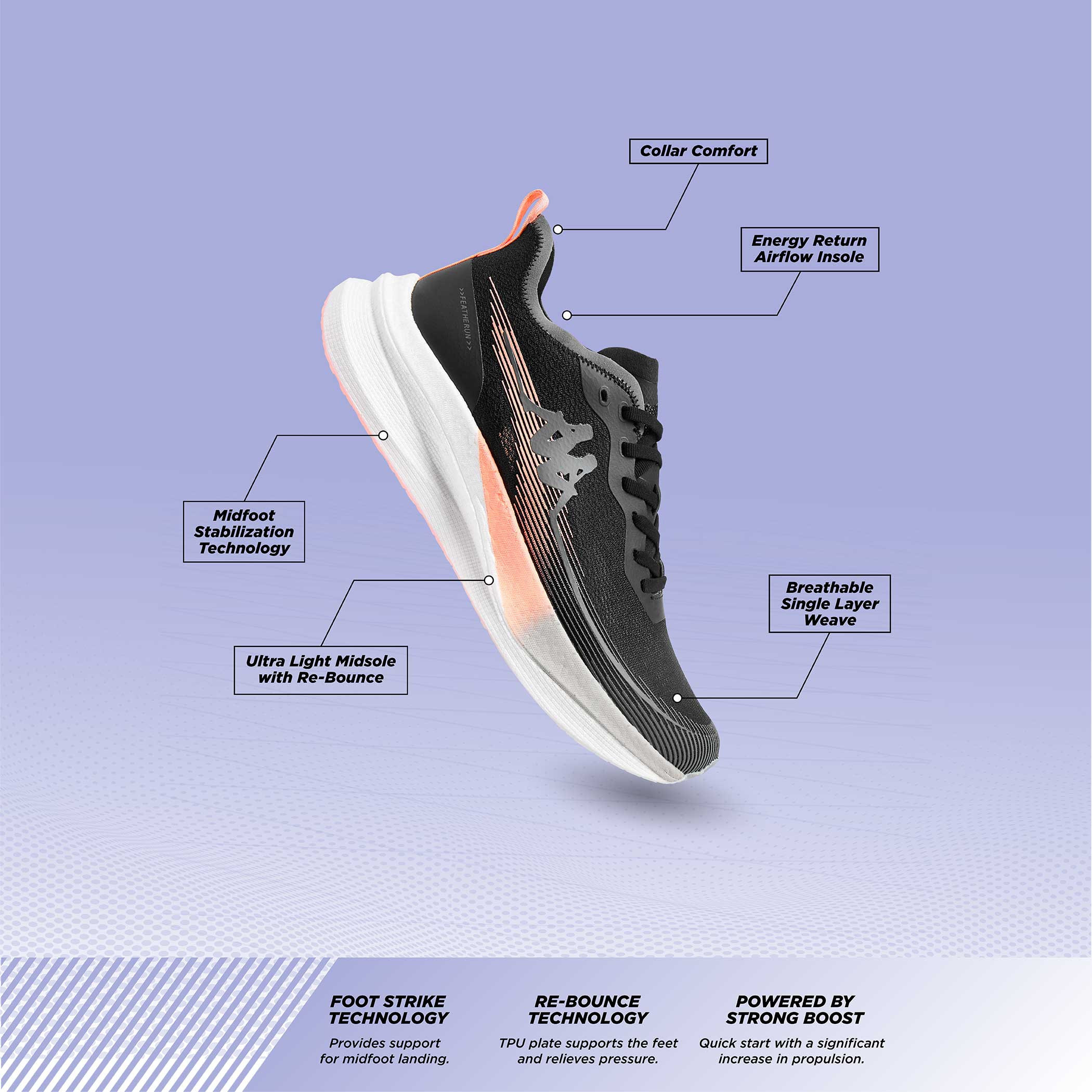 حذاء جري برباط إغلاق وتفاصيل شعار للنساء من كابا - RUN 2.0-sports-women-shoes-image-14