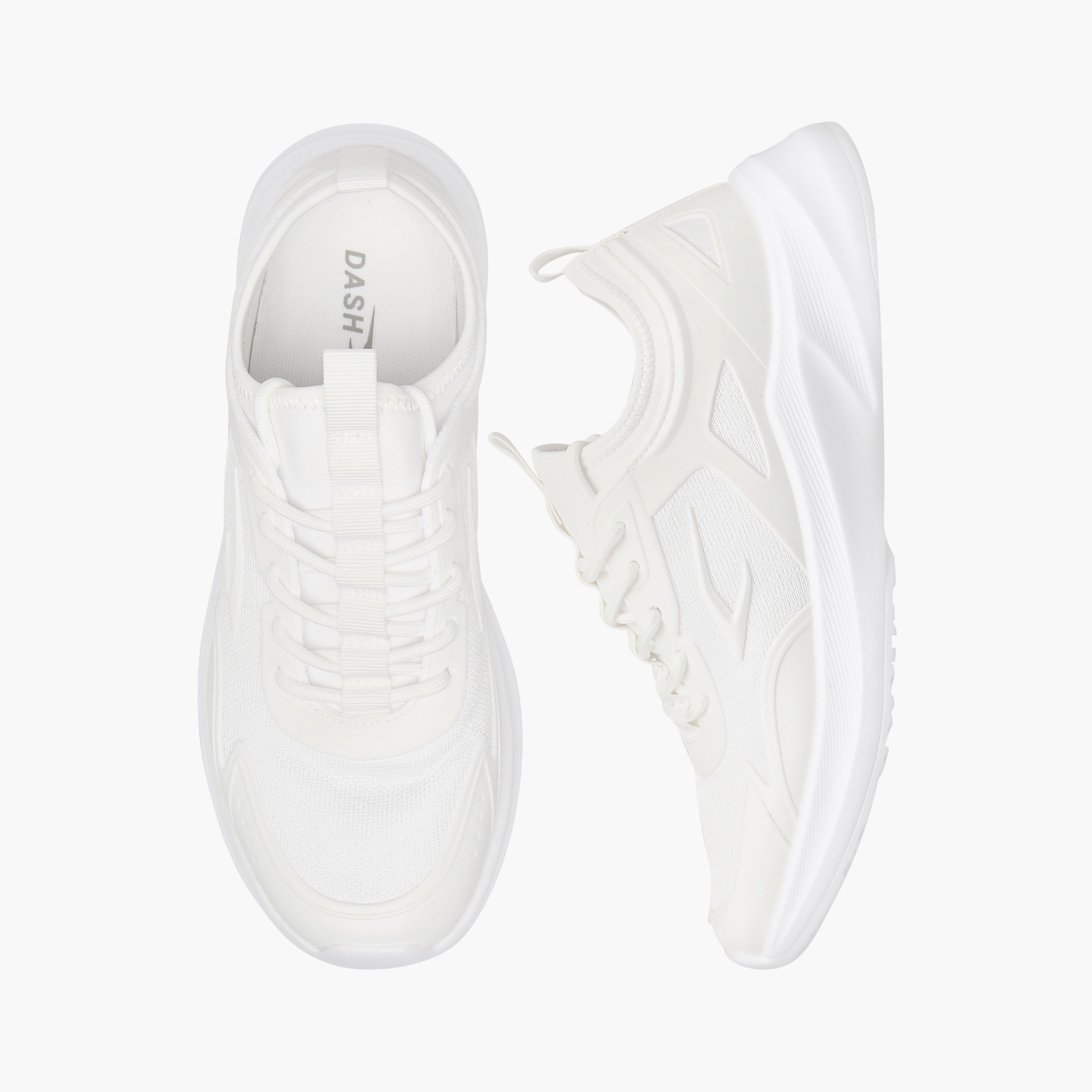 Dash Panelled Sports Shoes with Lace-Up Closure-women-shoes-sports-image-1
