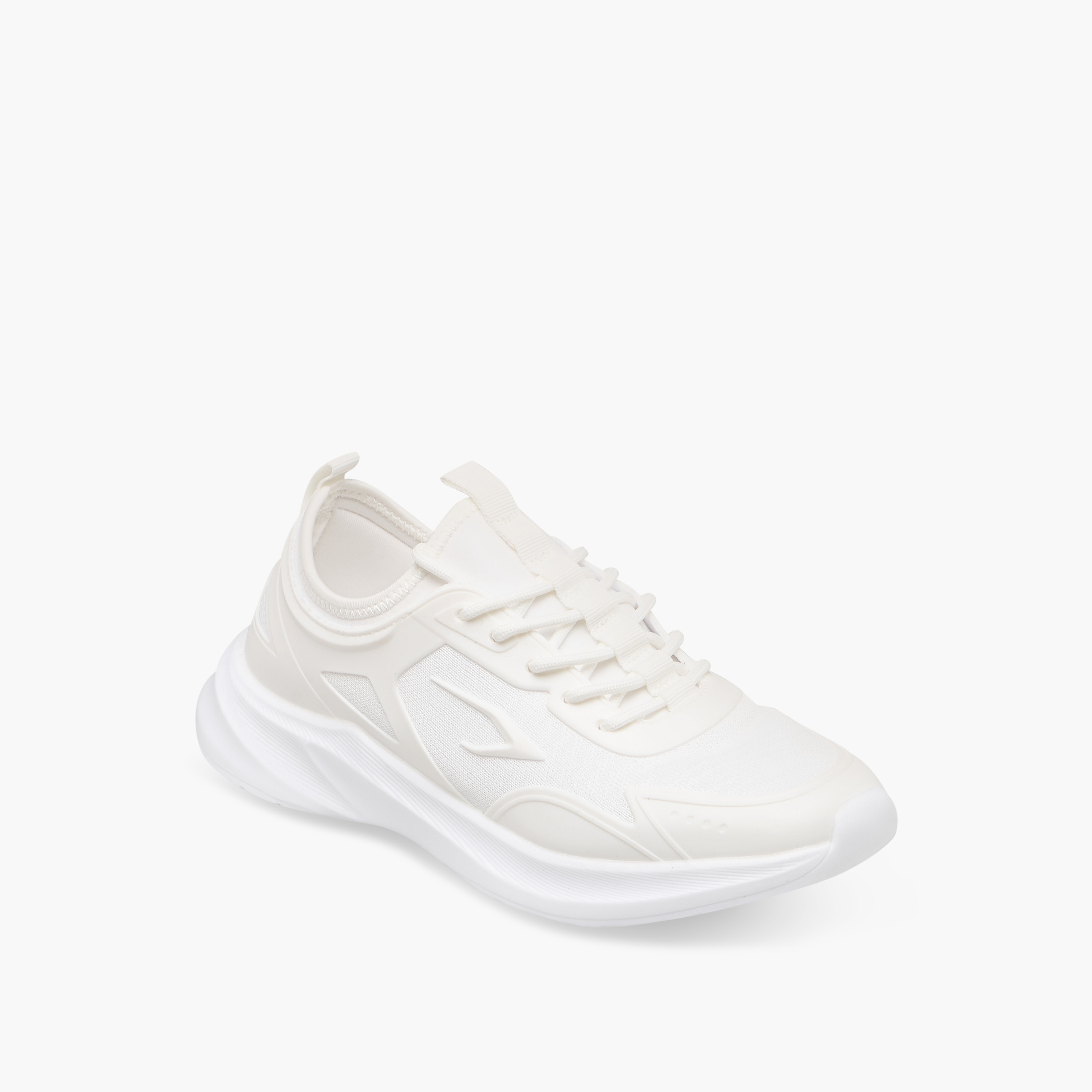 Dash Panelled Sports Shoes with Lace-Up Closure-women-shoes-sports-image-4