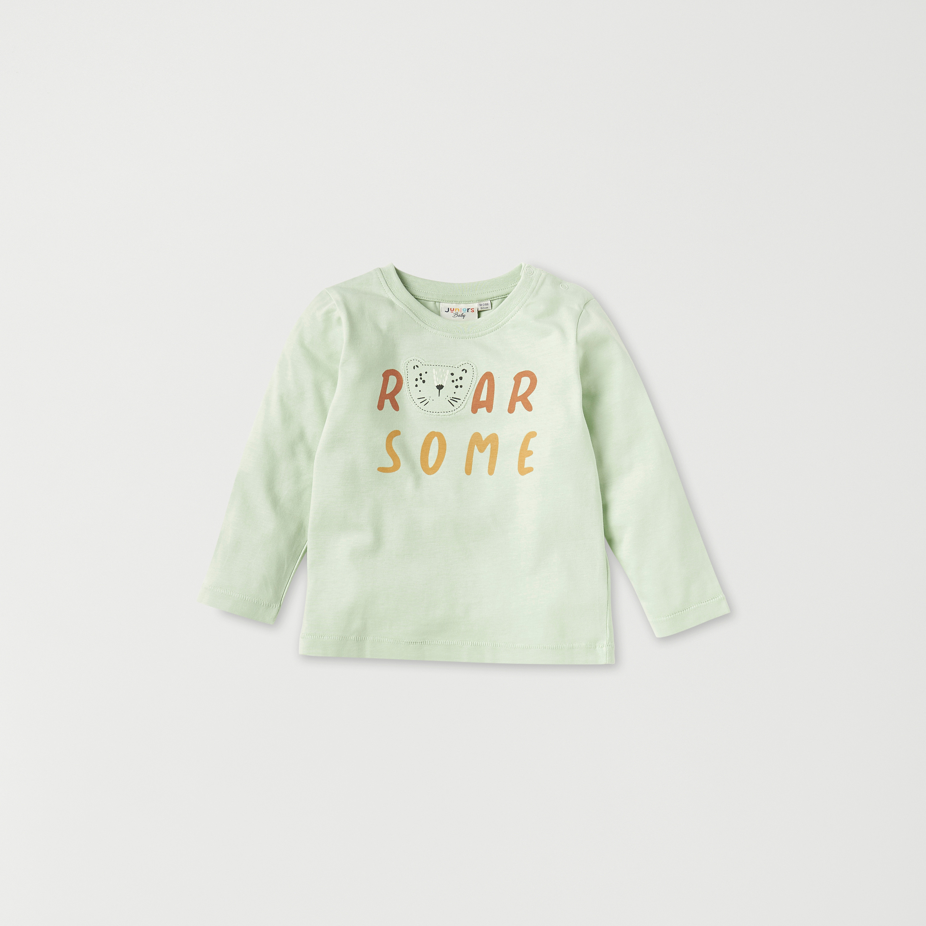 Juniors Printed Crew Neck T-shirt with Long Sleeves - Set of 3-baby-boys-clothing-multipacks-image-3