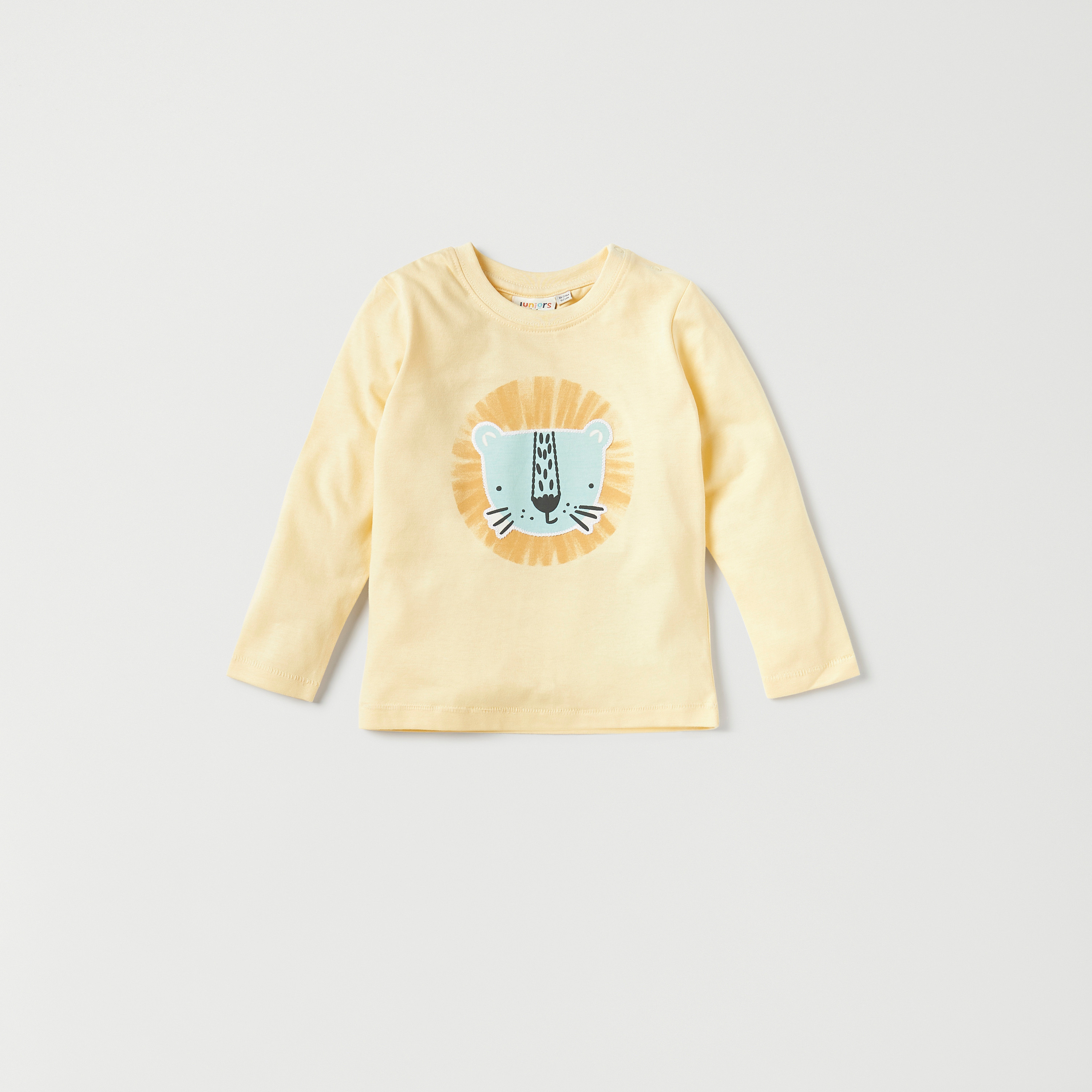 Juniors Printed Crew Neck T-shirt with Long Sleeves - Set of 3-baby-boys-clothing-multipacks-image-4