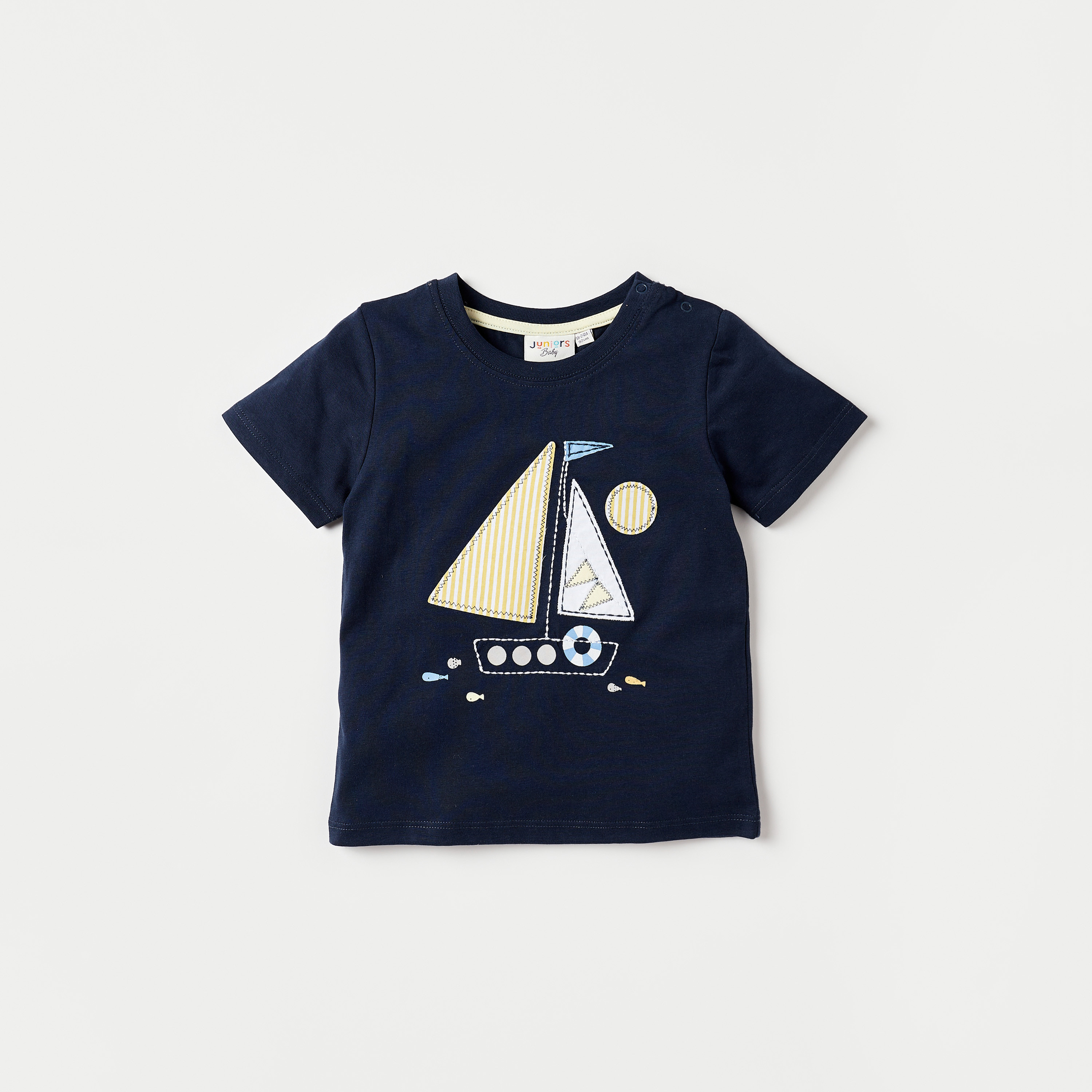 Juniors Printed T-shirt with Short Sleeves - Set of 3-baby-boys-clothing-multipacks-image-2
