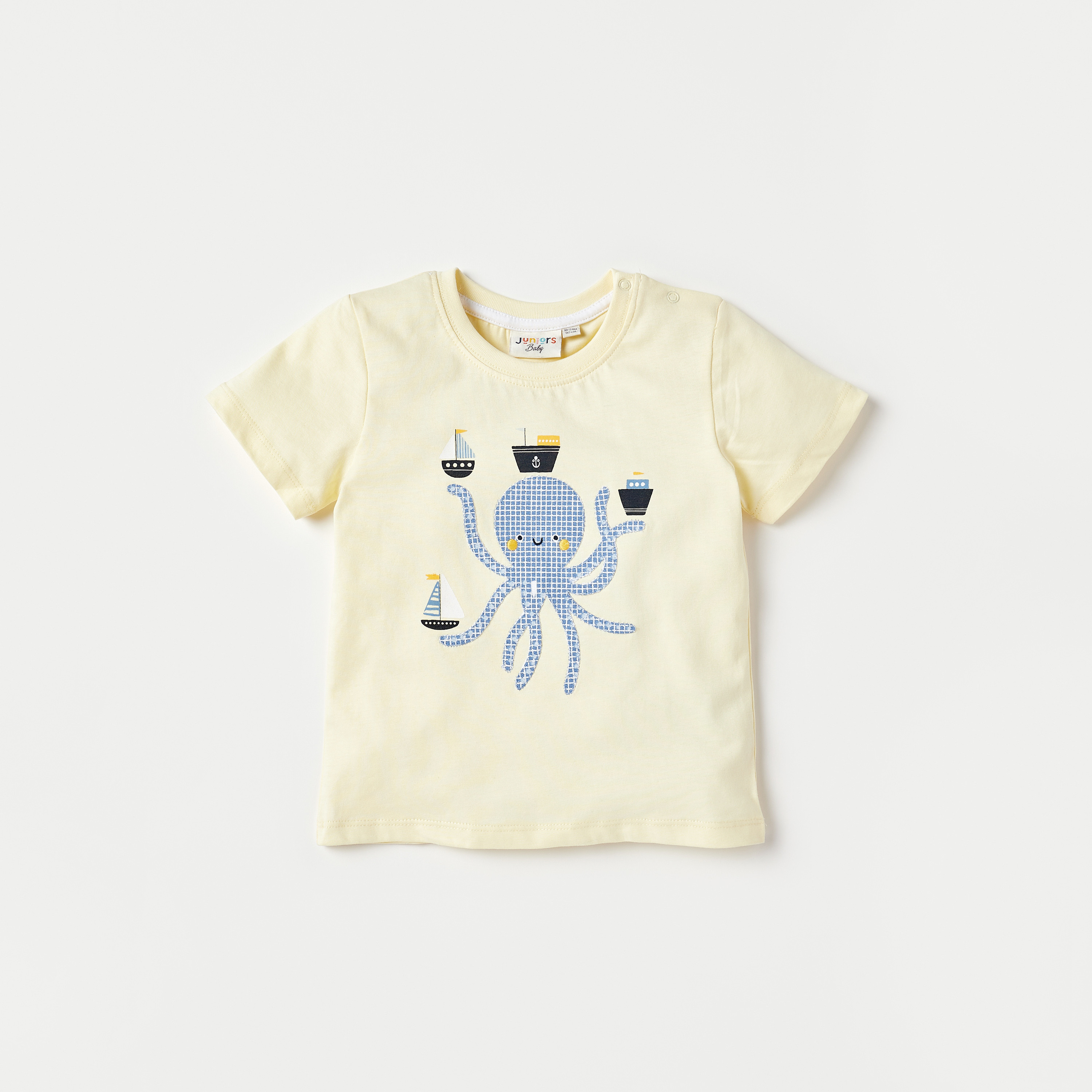 Juniors Printed T-shirt with Short Sleeves - Set of 3-baby-boys-clothing-multipacks-image-4