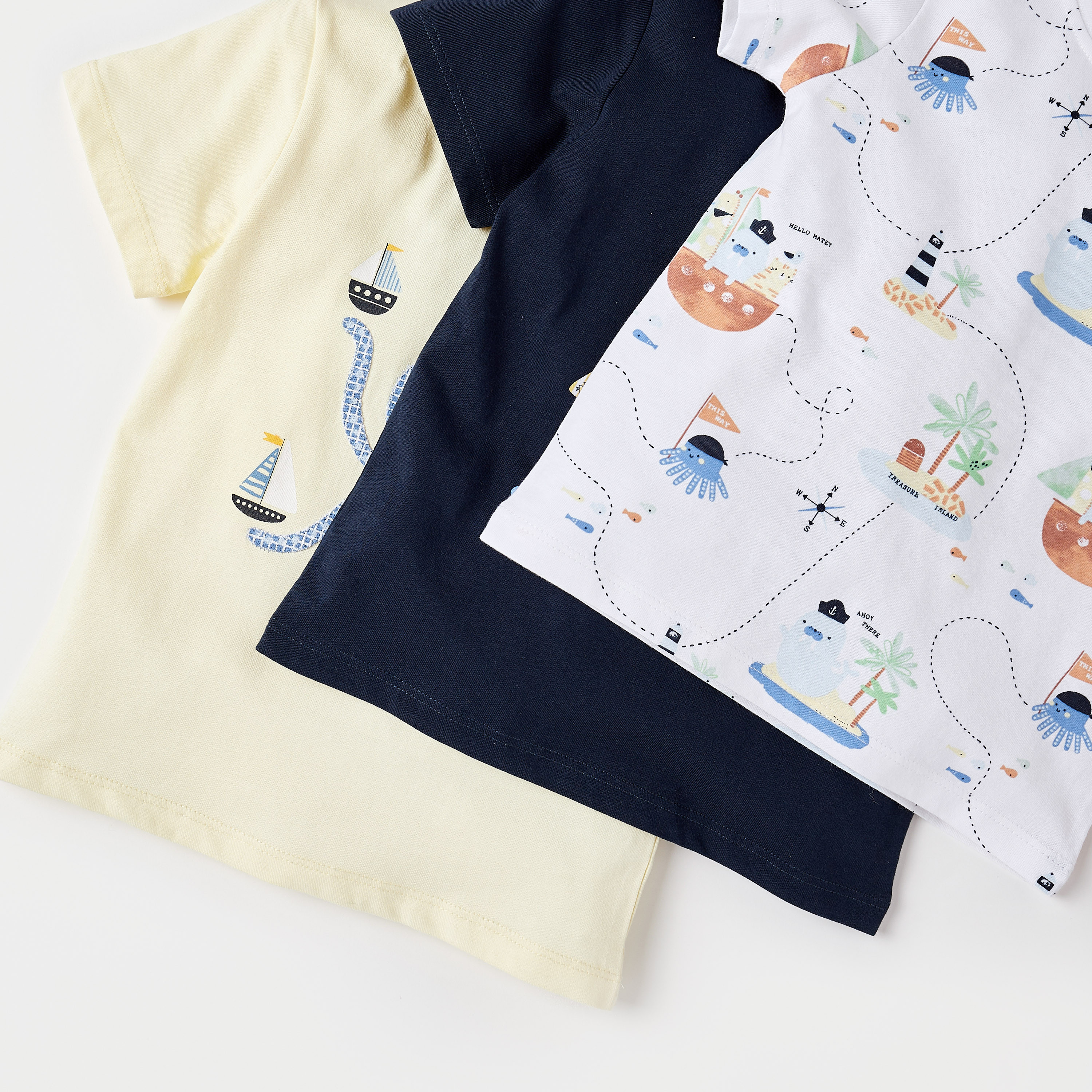 Juniors Printed T-shirt with Short Sleeves - Set of 3-baby-boys-clothing-multipacks-image-6