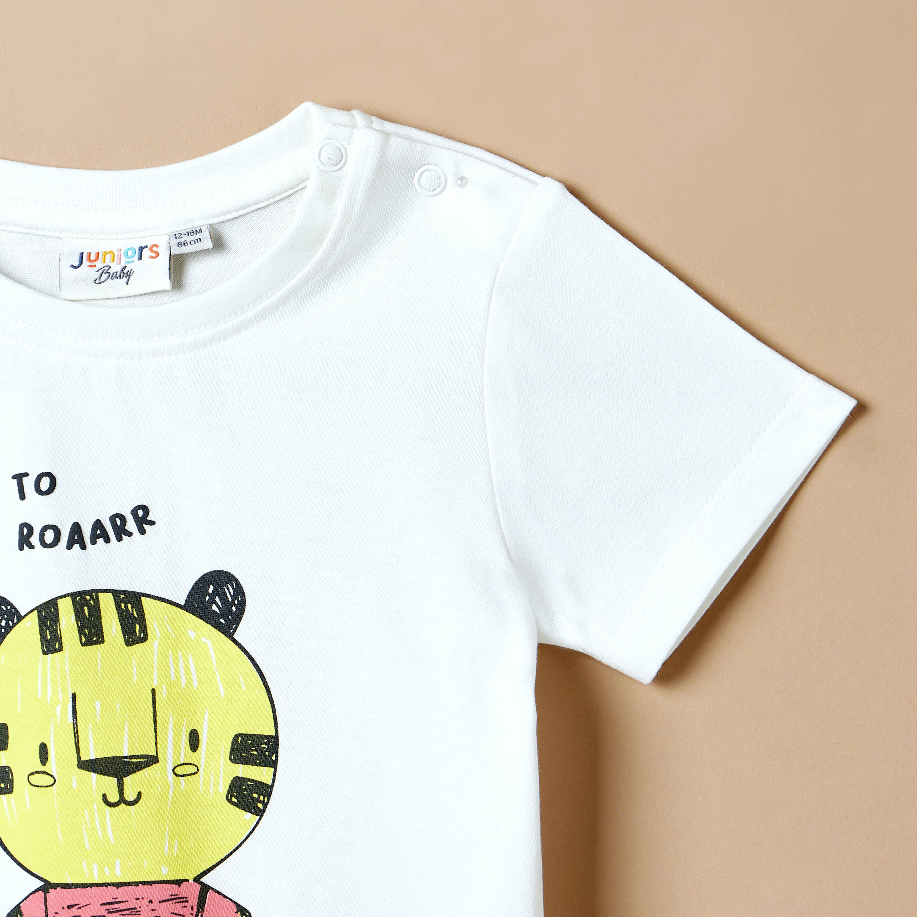 Juniors Tiger Print Crew Neck T-shirt with Short Sleeves-baby-boys-clothing-tshirtsandpolos-image-3