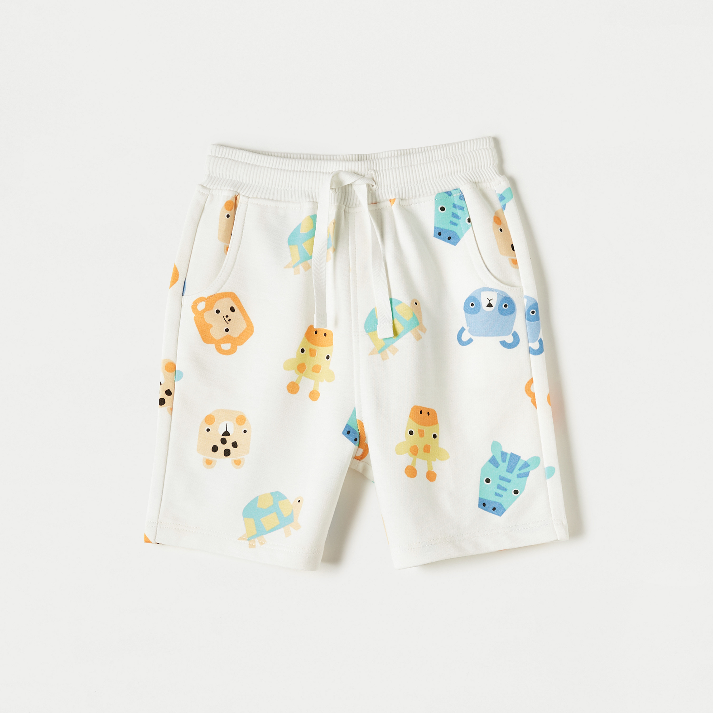 Juniors All-Over Print Shorts with Drawstring Closure and Pockets-baby-boys-clothing-bottoms-shorts-image-1