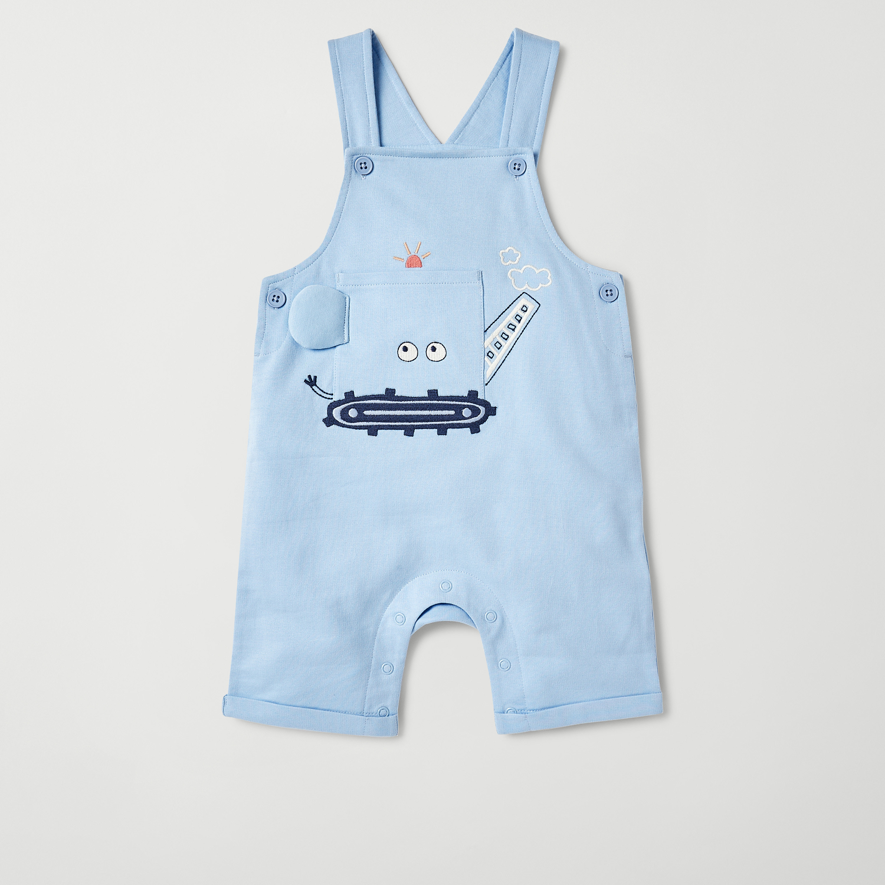 Juniors Printed T-shirt and Dungaree Set-baby-boys-clothing-setsandcoords-image-2