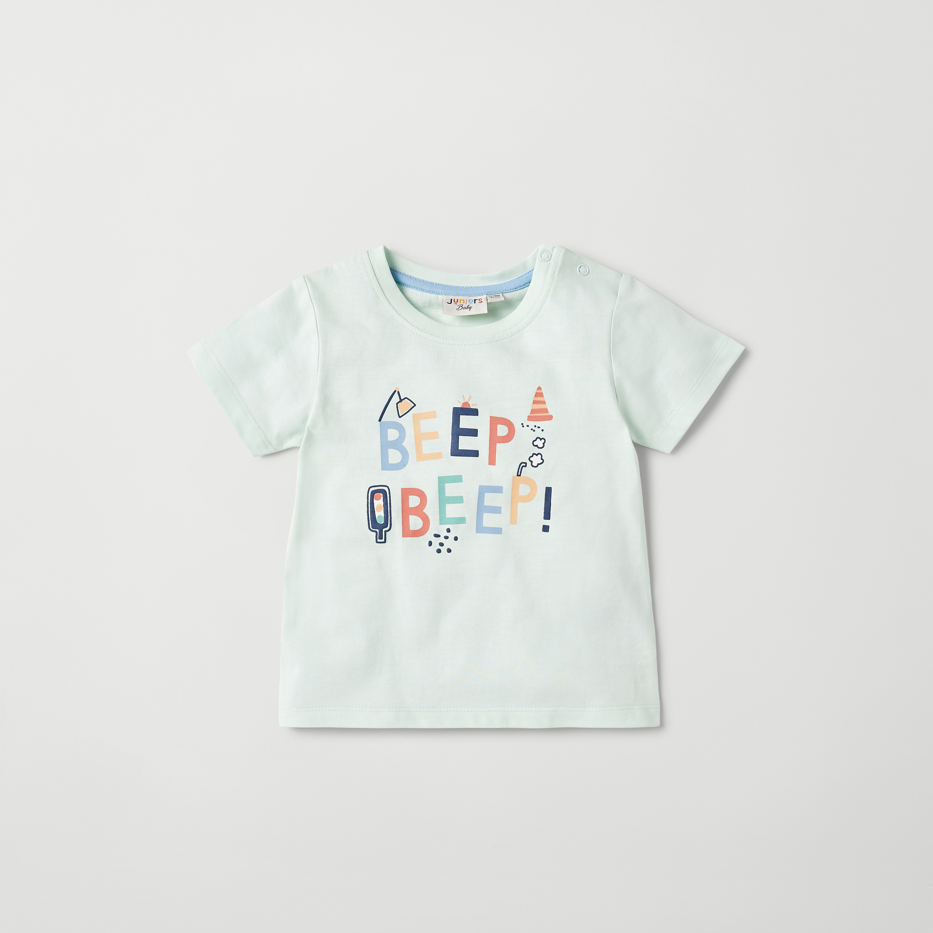 Juniors Printed T-shirt and Dungaree Set-baby-boys-clothing-setsandcoords-image-3