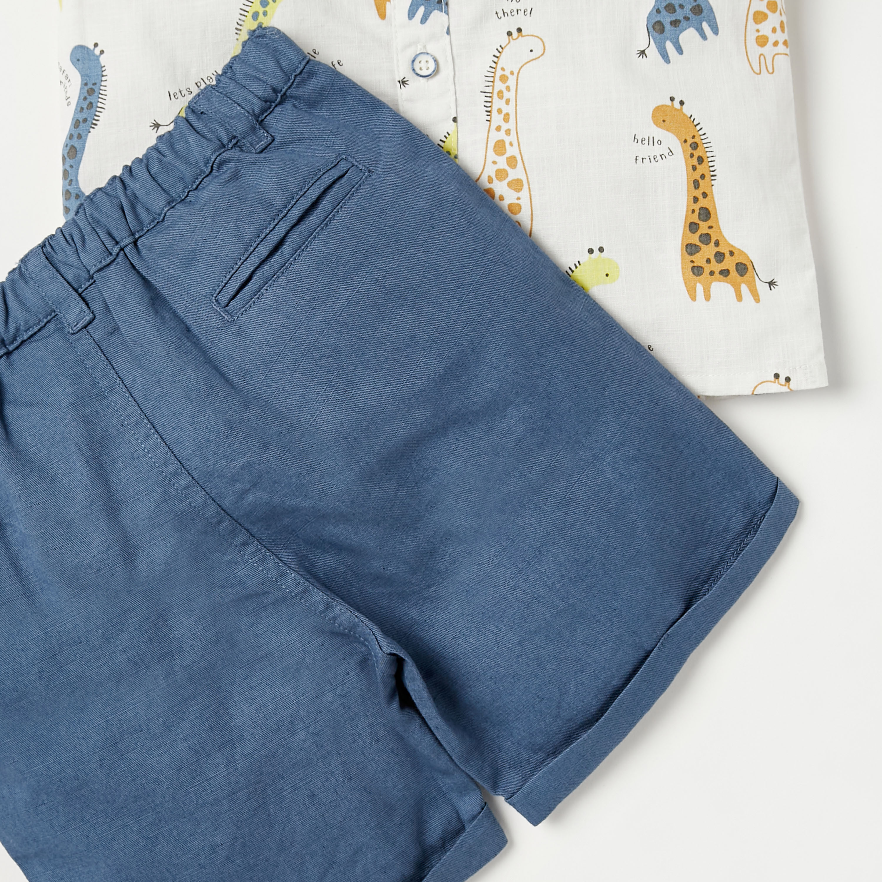 Juniors All-Over Giraffe Print Shirt and Shorts Set-baby-boys-clothing-setsandcoords-image-5