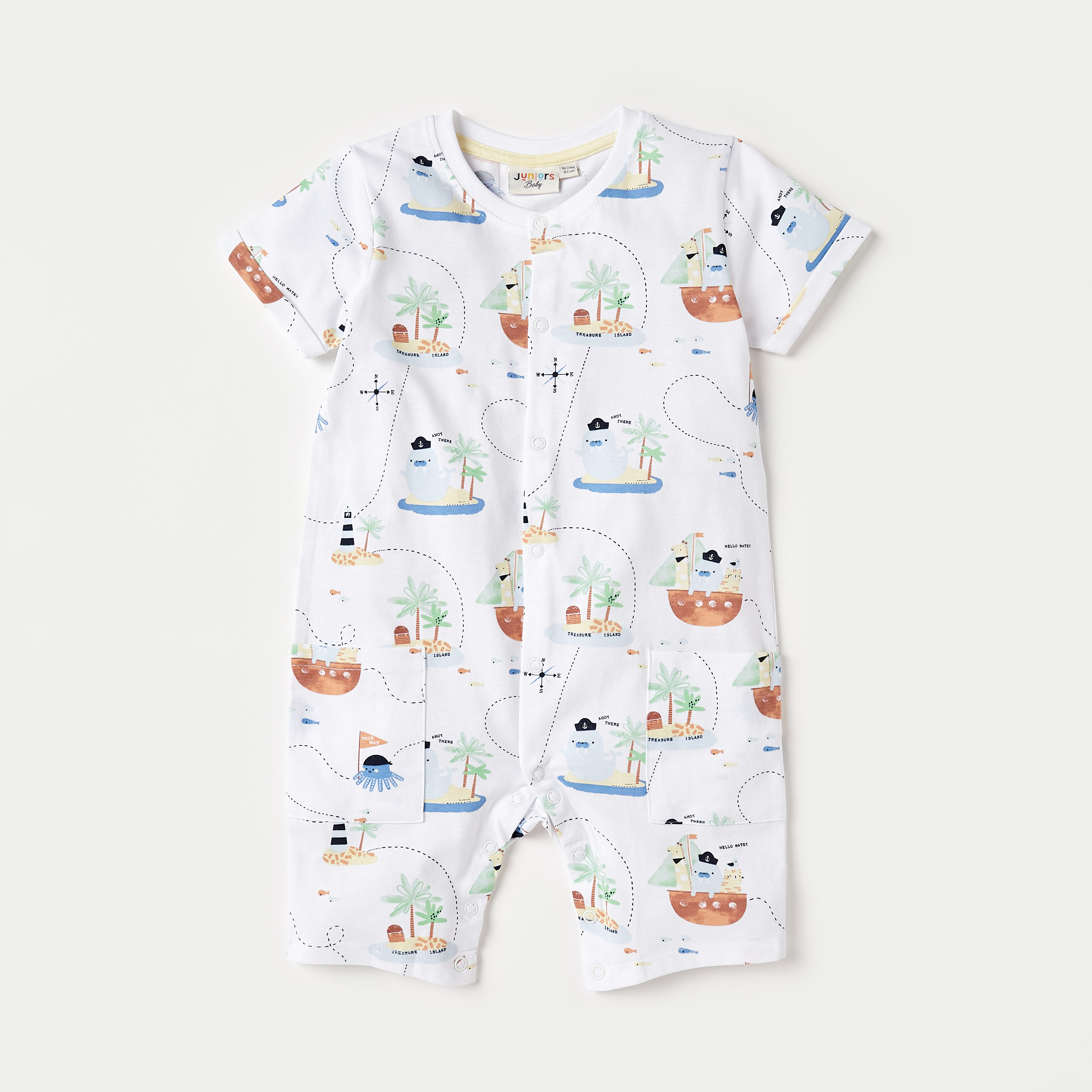 Juniors Printed Romper with Short Sleeves - Set of 2-baby-boys-clothing-multipacks-image-2