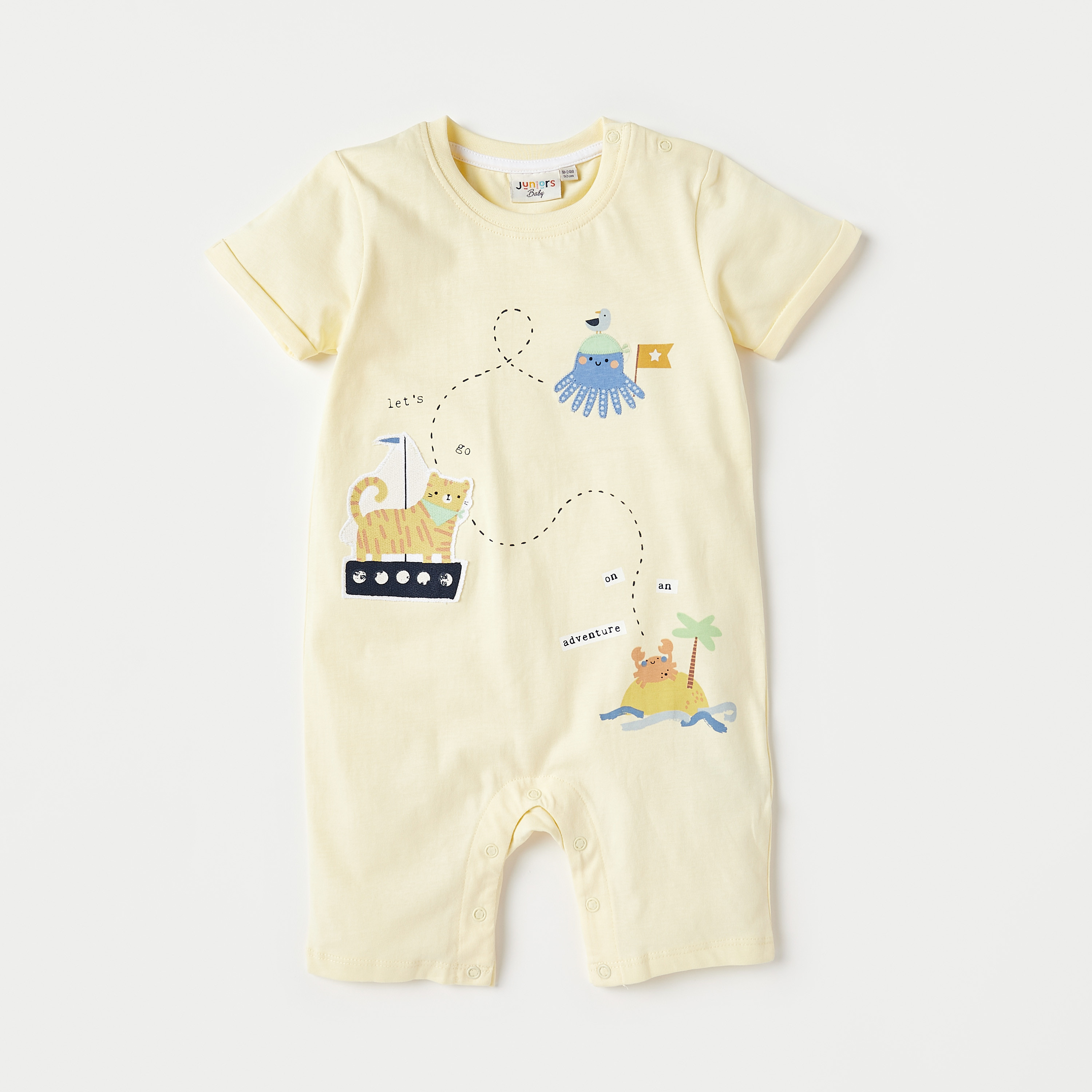 Juniors Printed Romper with Short Sleeves - Set of 2-baby-boys-clothing-multipacks-image-3