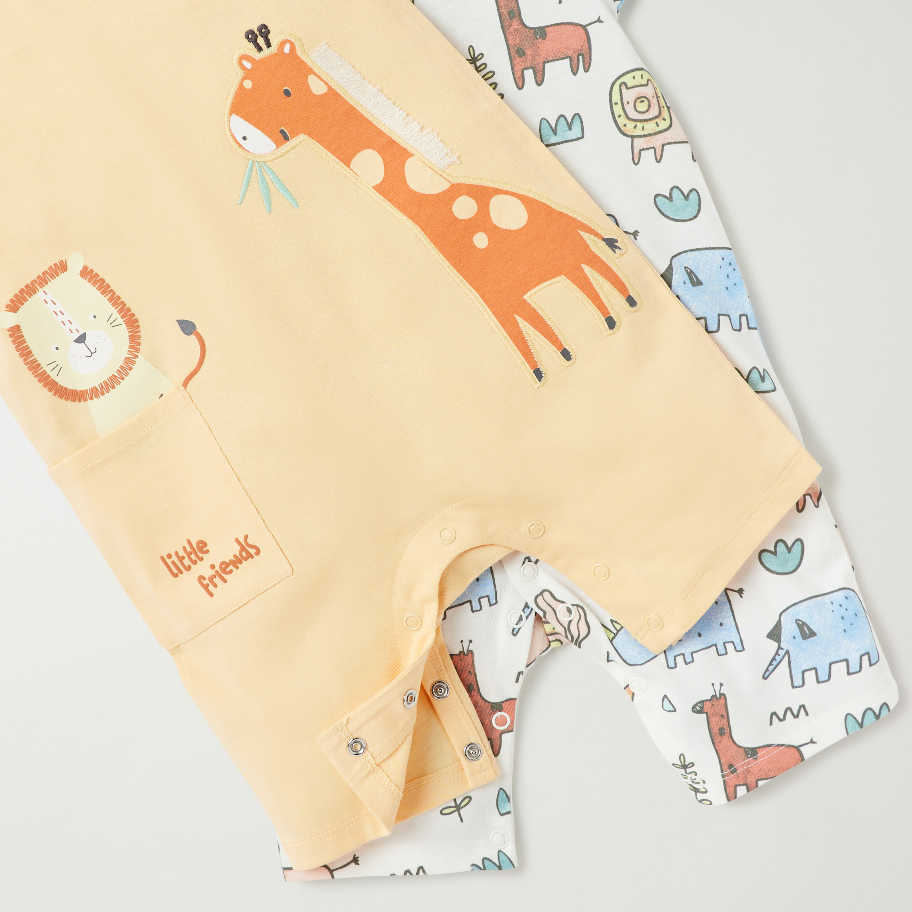 أفرولات بأكمام قصيرة وطبعات من جونيورز - طقم من قطعتين-baby-boys-clothing-rompers-image-5