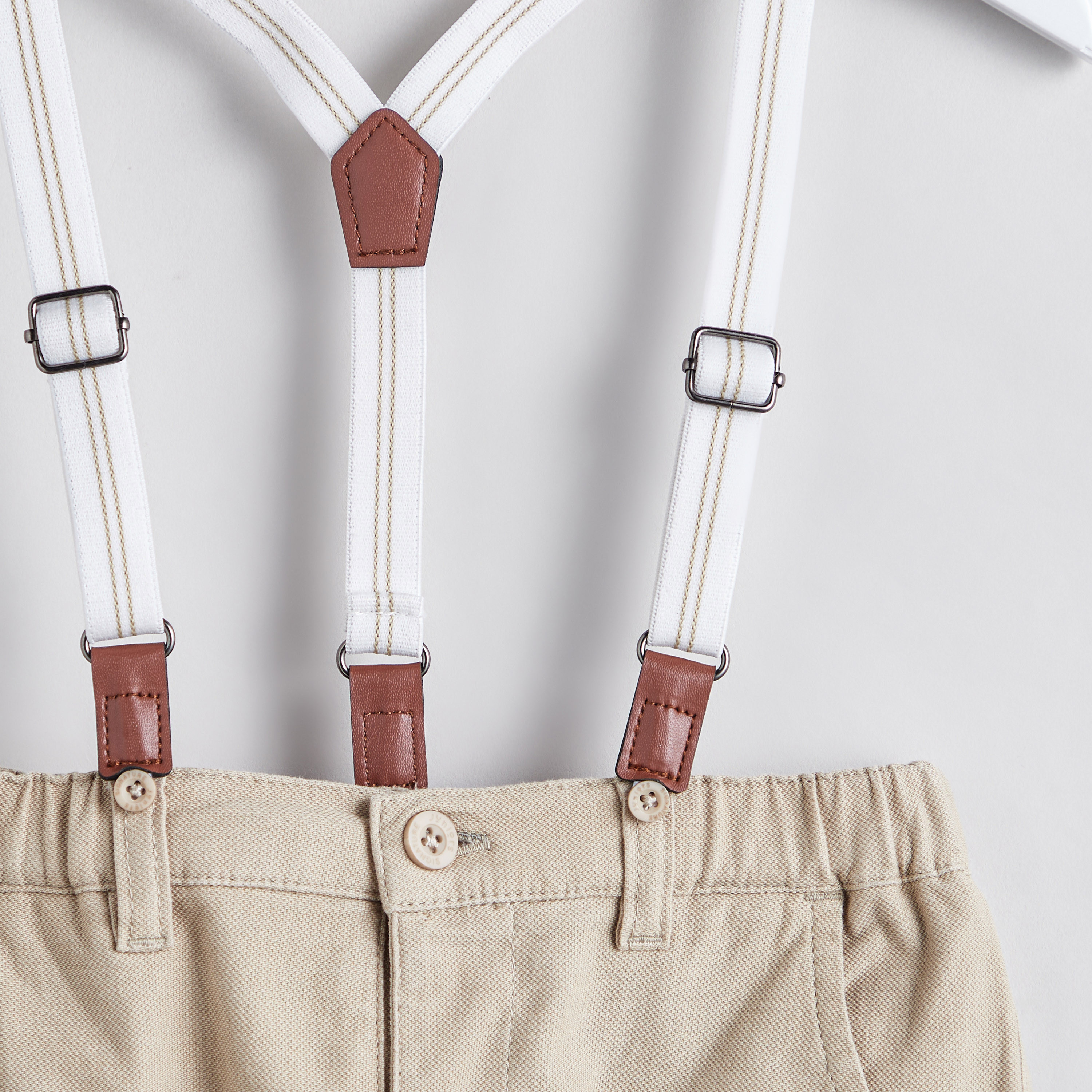 Juniors Solid Shorts with Suspenders-baby-boys-clothing-bottoms-shorts-image-2