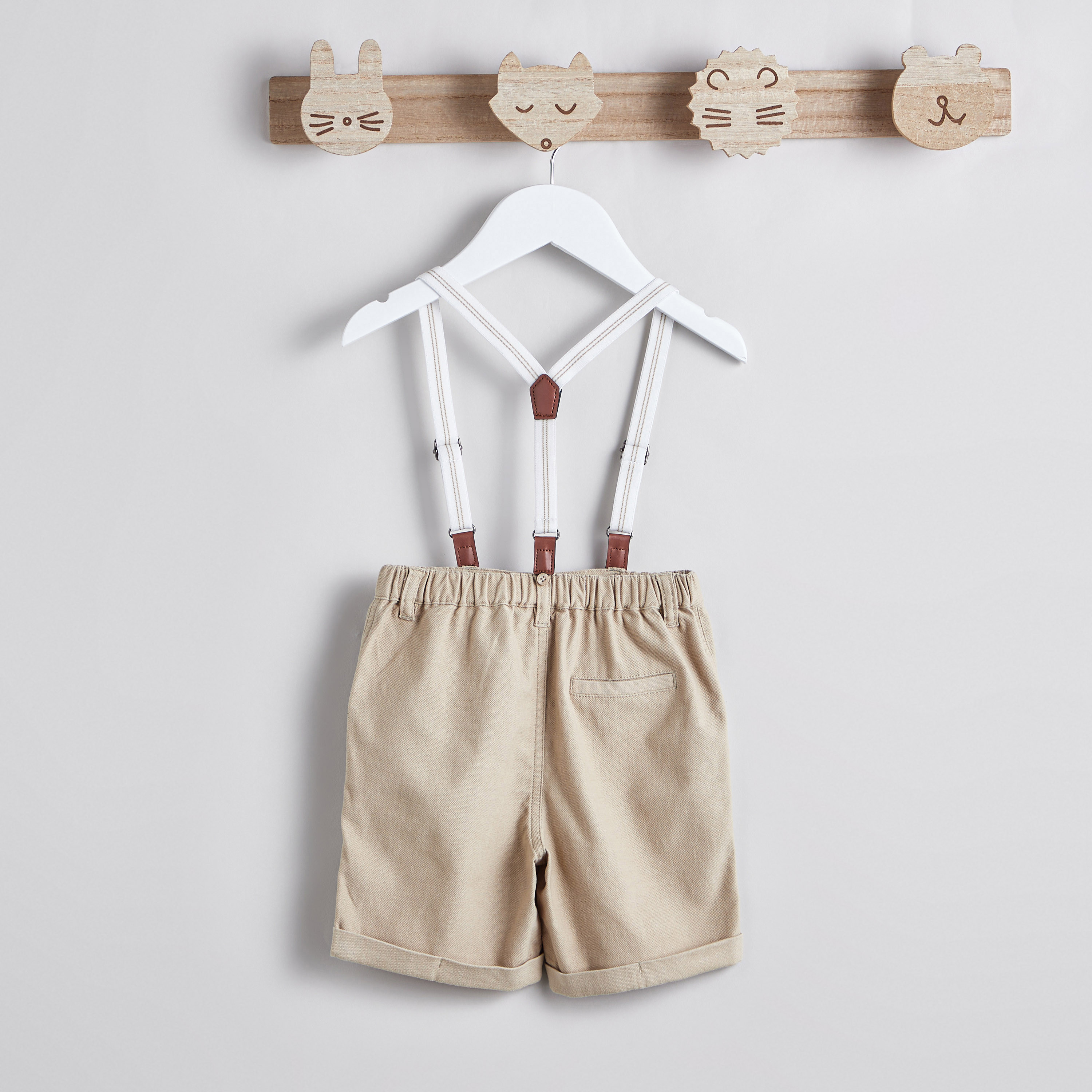 Juniors Solid Shorts with Suspenders-baby-boys-clothing-bottoms-shorts-image-4