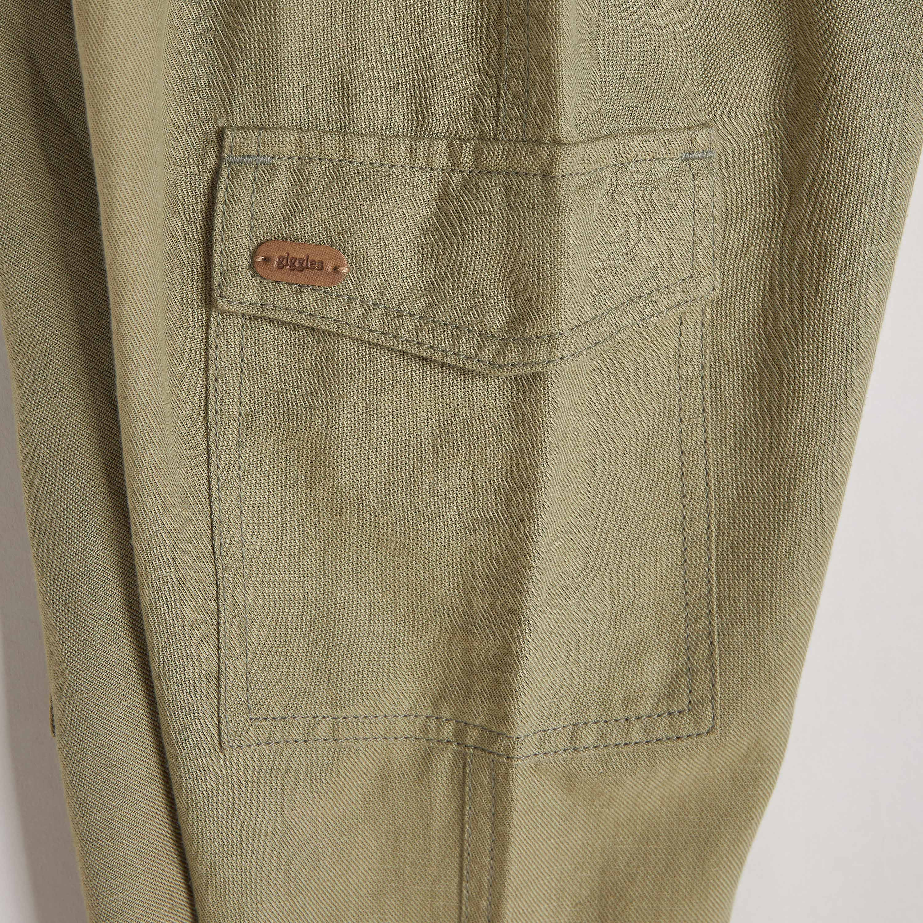 بنطلون رياضي سادة برباط إغلاق وجيوب من جيجلز-baby-boys-clothing-bottoms-joggersandtrackpants-image-5
