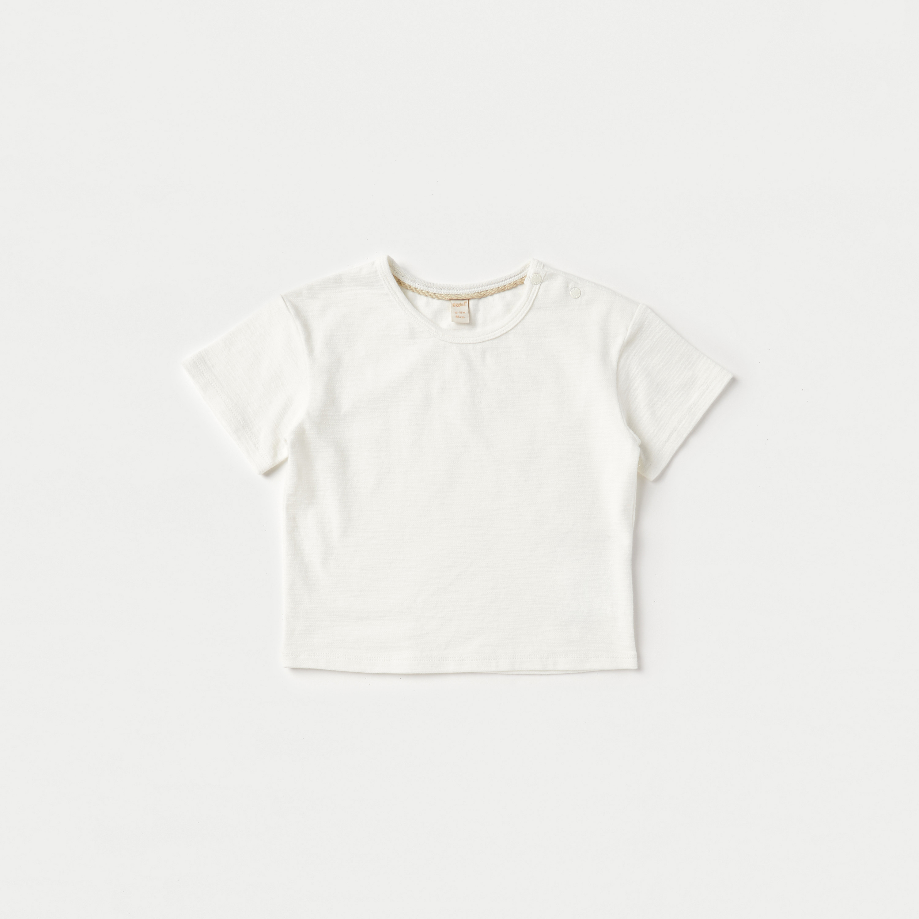 Giggles Solid Short Sleeves T-shirt and Striped Dungaree Set-baby-boys-clothing-setsandcoords-image-3
