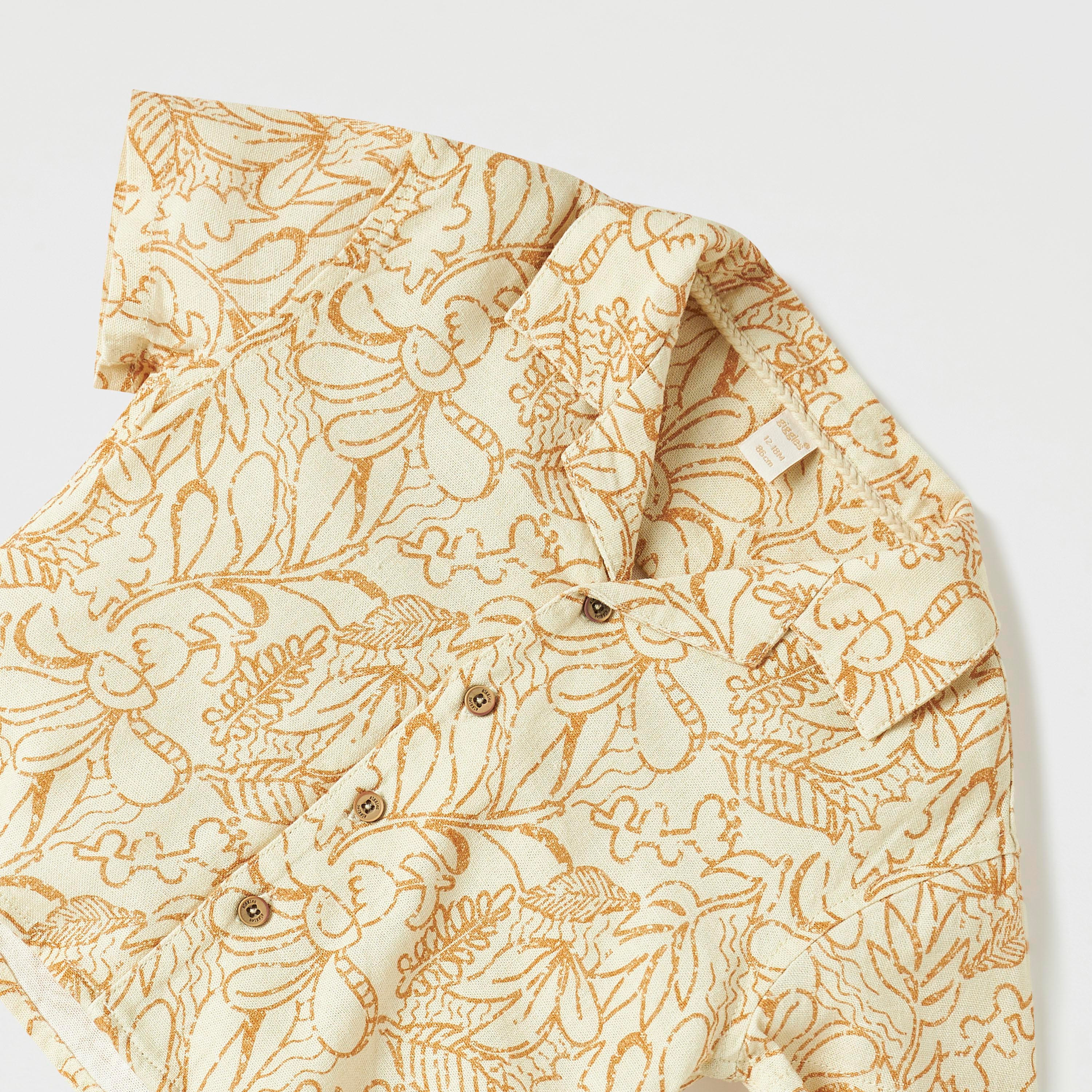 Giggles All-Over Floral Print Shirt and Shorts Set-baby-boys-clothing-setsandcoords-image-4