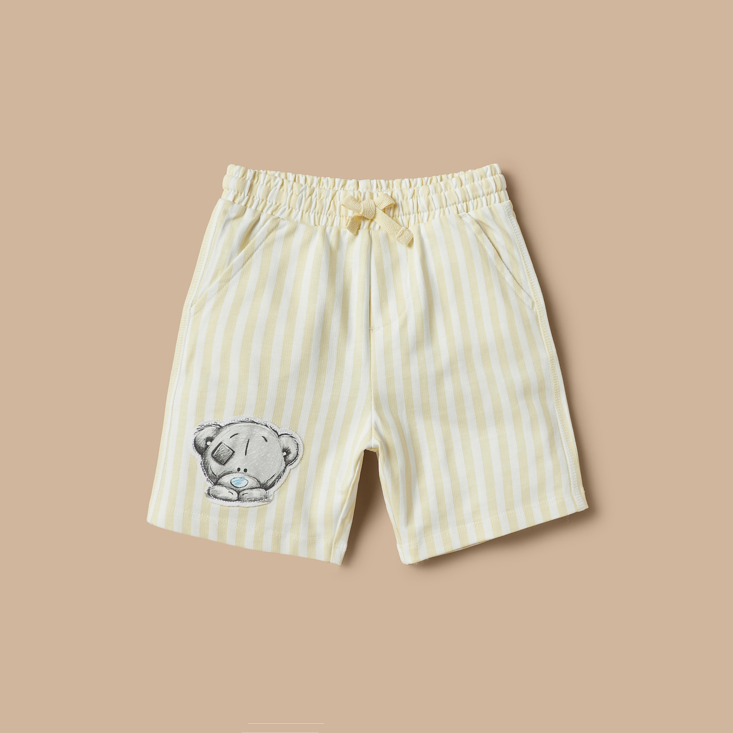Carte Blanche Tiny Tatty Teddy Print T-shirt and Elasticated Shorts Set-baby-boys-clothing-setsandcoords-image-3