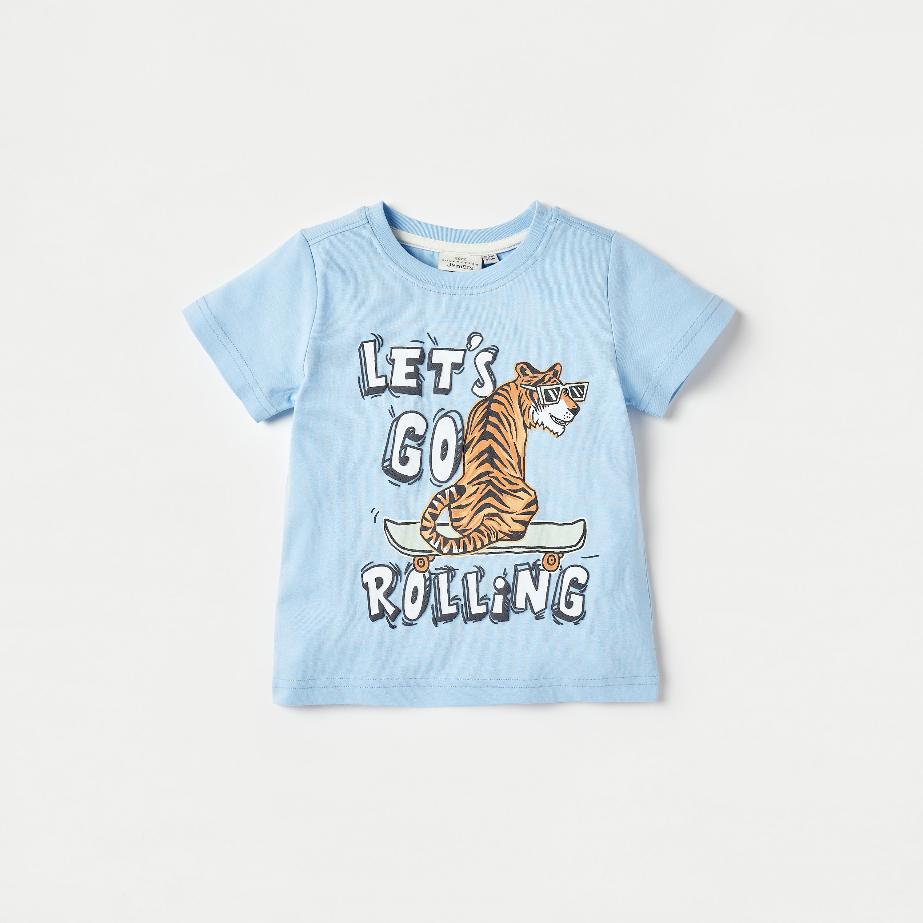 Juniors Tiger Print T-shirt with Short Sleeves - Set of 2-boys-clothing-tshirtsandpolos-image-3