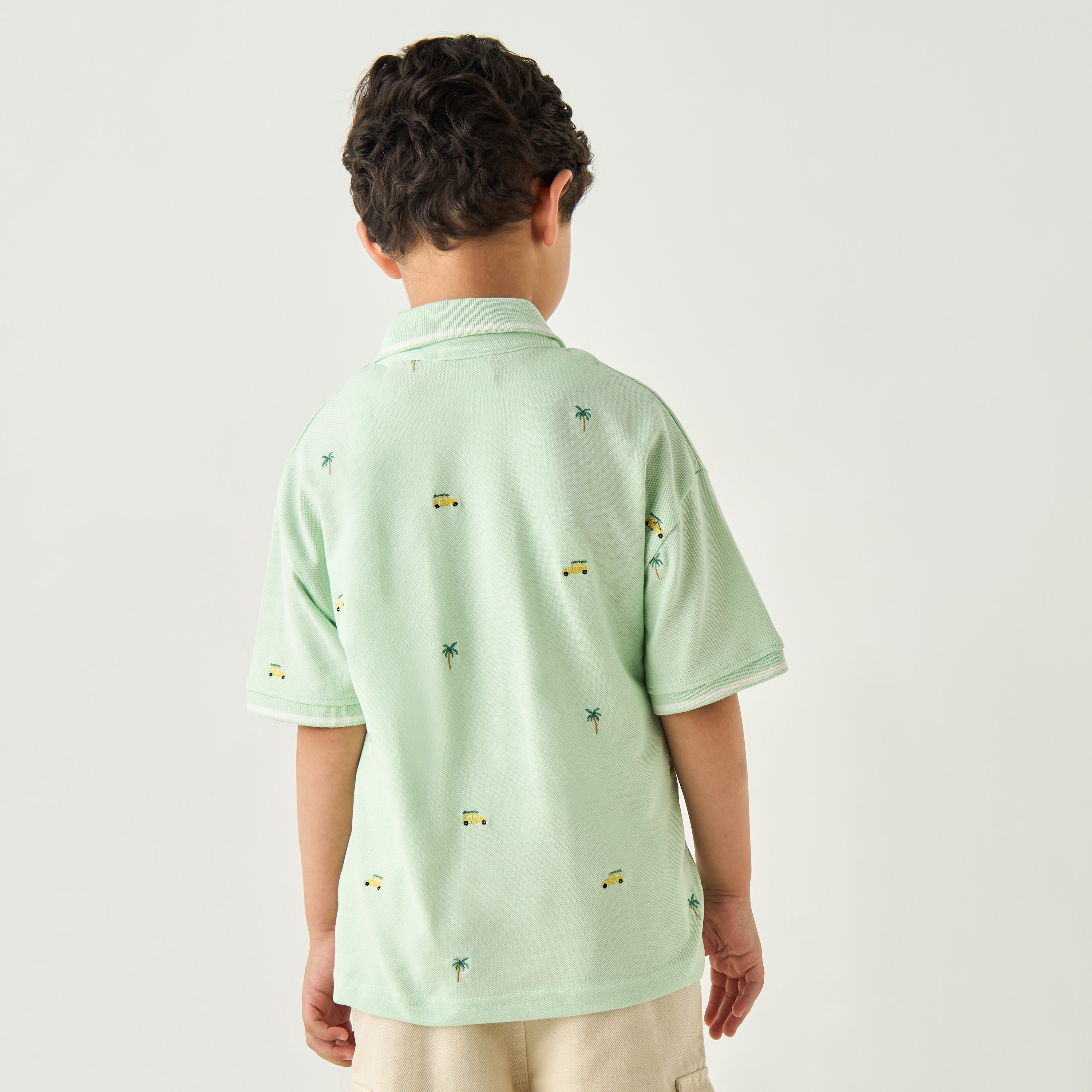 تيشيرت بولو مطرز بأكمام قصيرة من جونيورز-boys-clothing-tshirtsandpolos-image-3