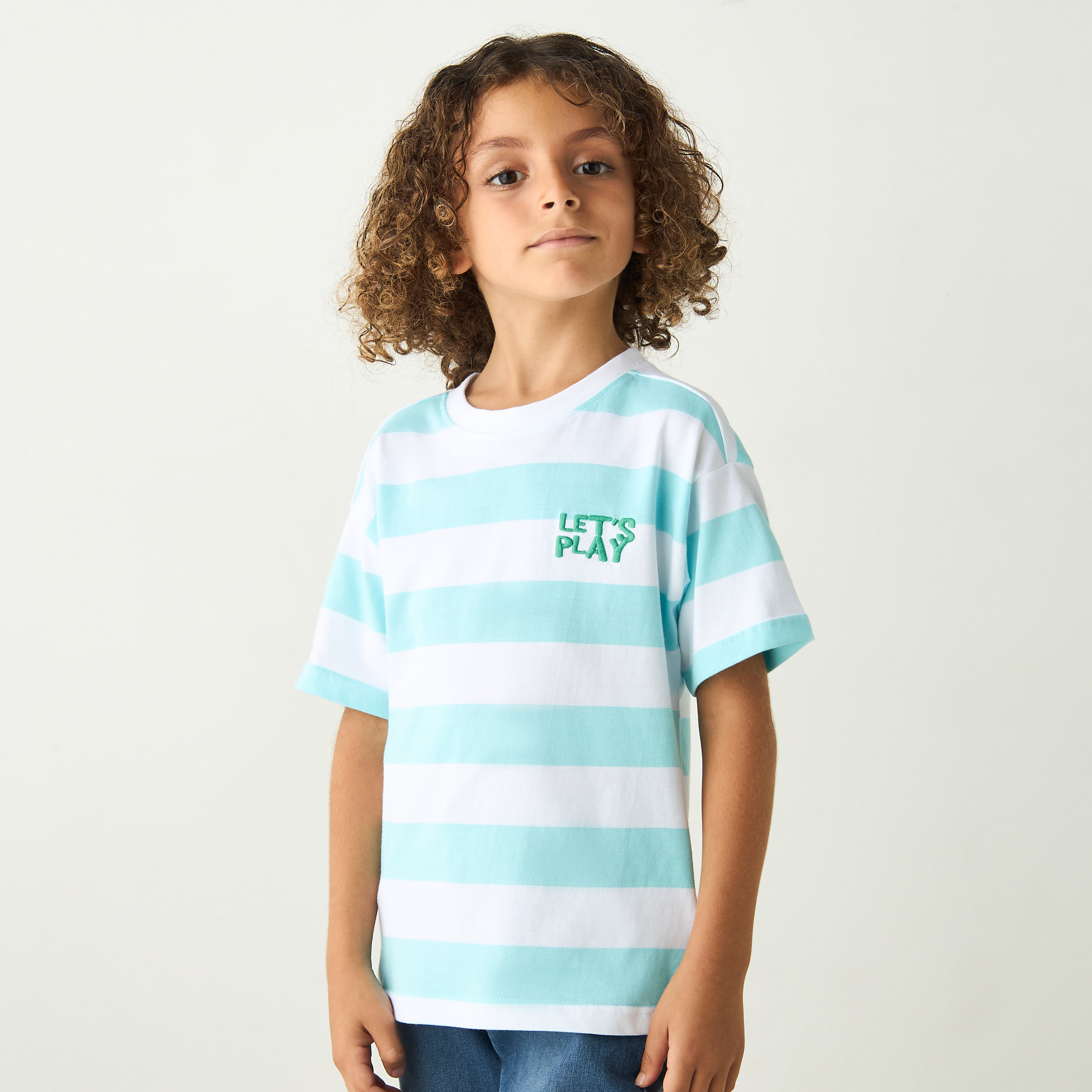Juniors Printed T-shirt with Short Sleeves - Set of 2-baby-boys-clothing-multipacks-image-3