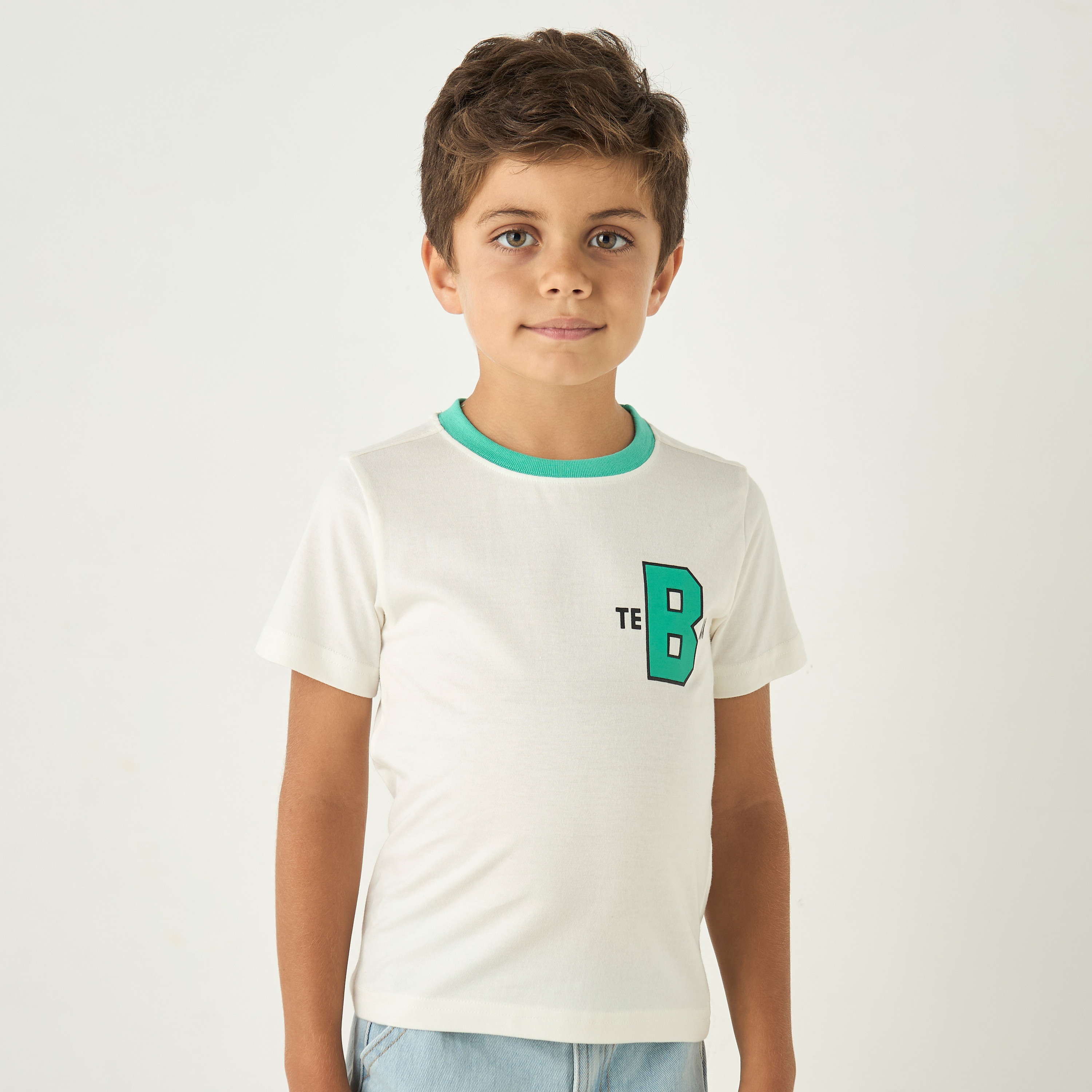 Juniors Printed Crew Neck T-shirt with Short Sleeves - Set of 2-baby-boys-clothing-multipacks-image-5