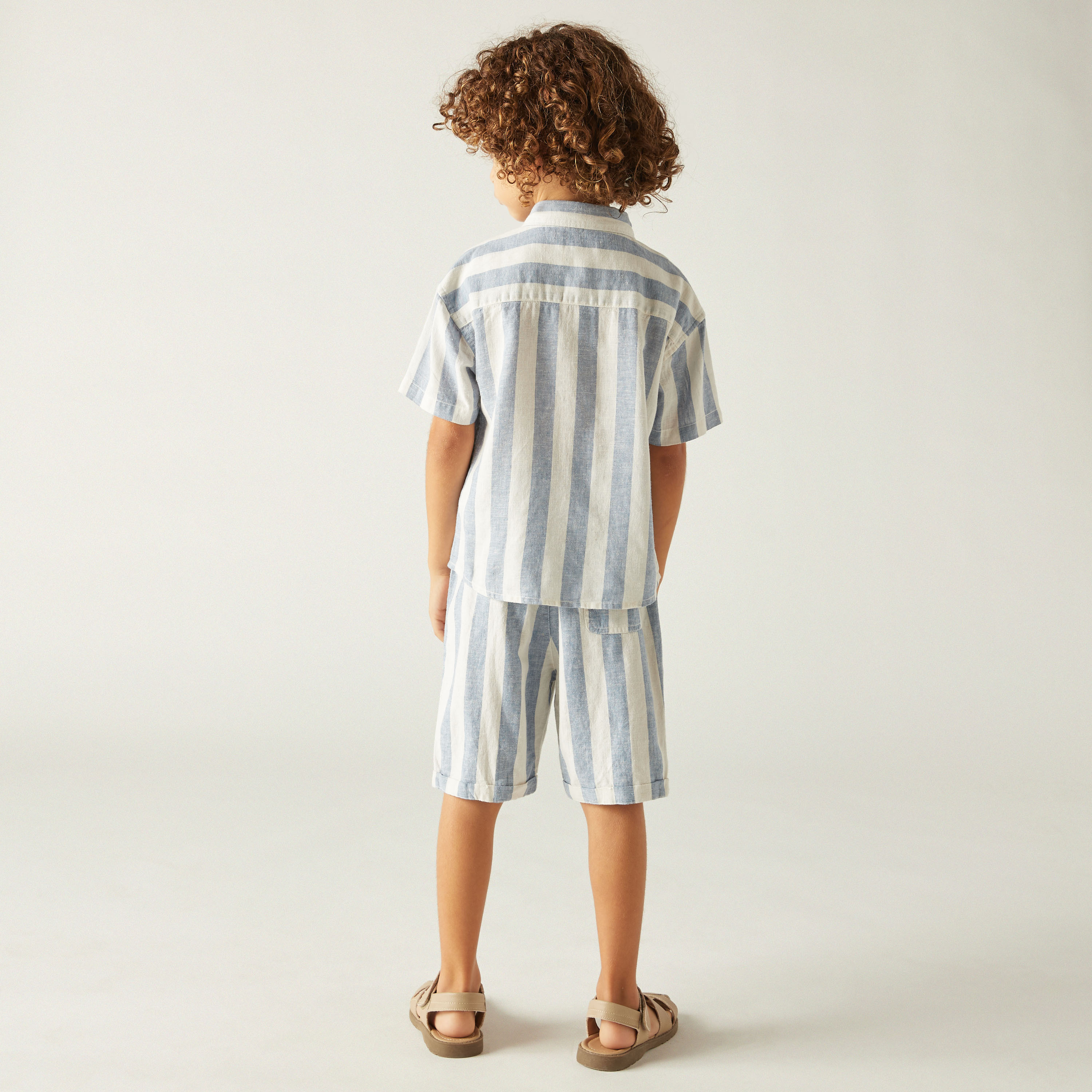 طقم قميص مخطط وشورت من جونيورز-boys-clothing-setsandcoords-image-4