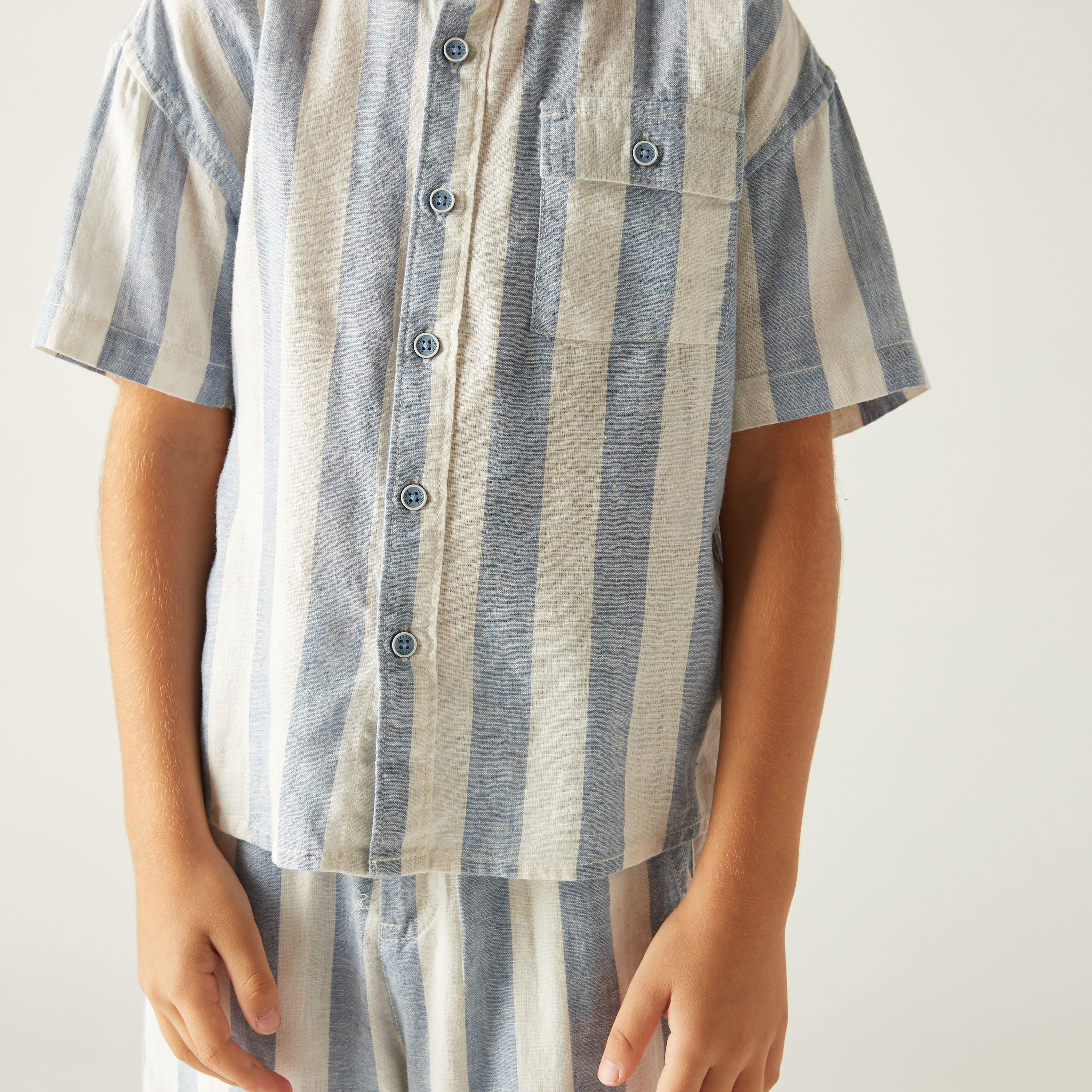 طقم قميص مخطط وشورت من جونيورز-boys-clothing-setsandcoords-image-5