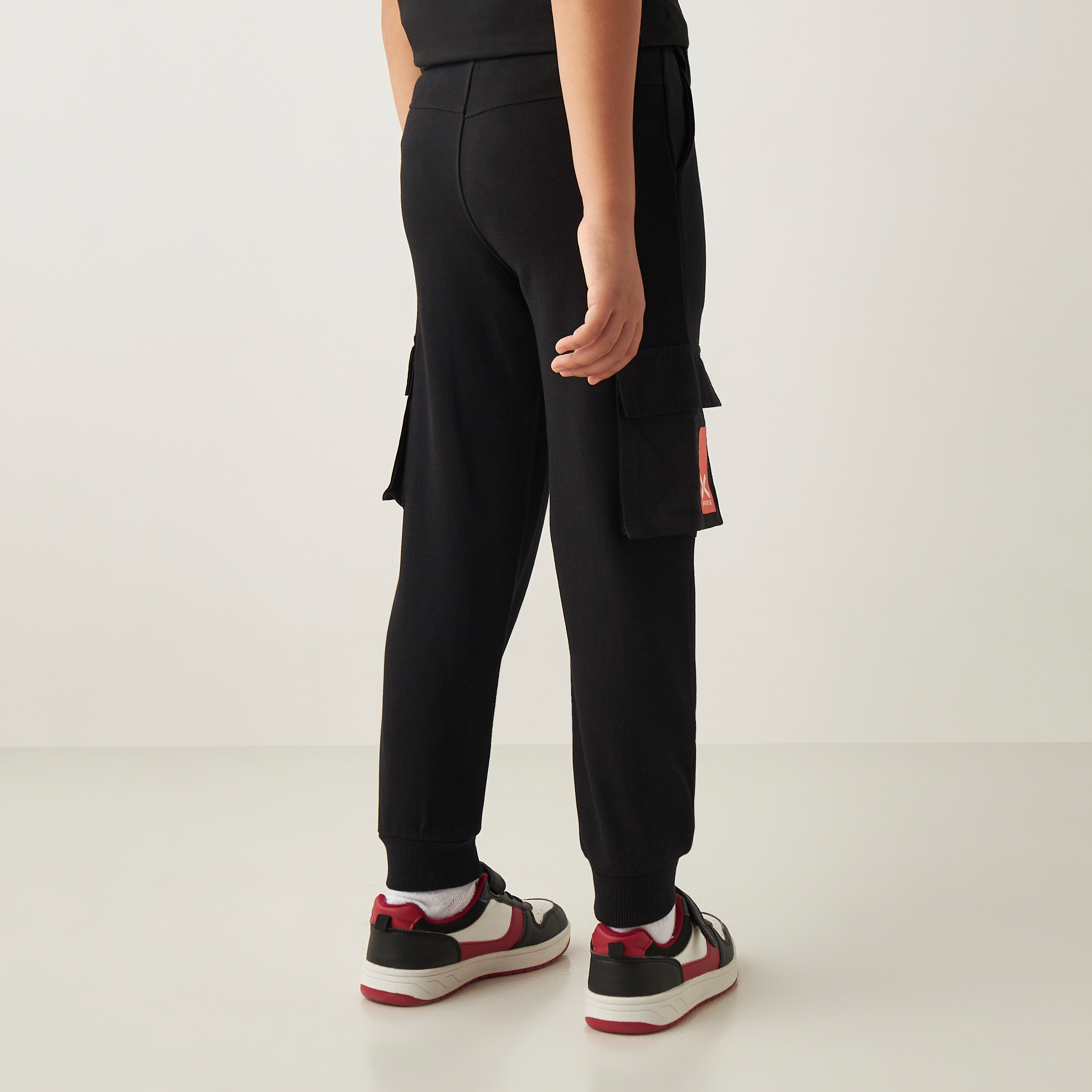 XYZ Printed Joggers with Pockets-boys-clothing-sportswear-bottoms-image-3