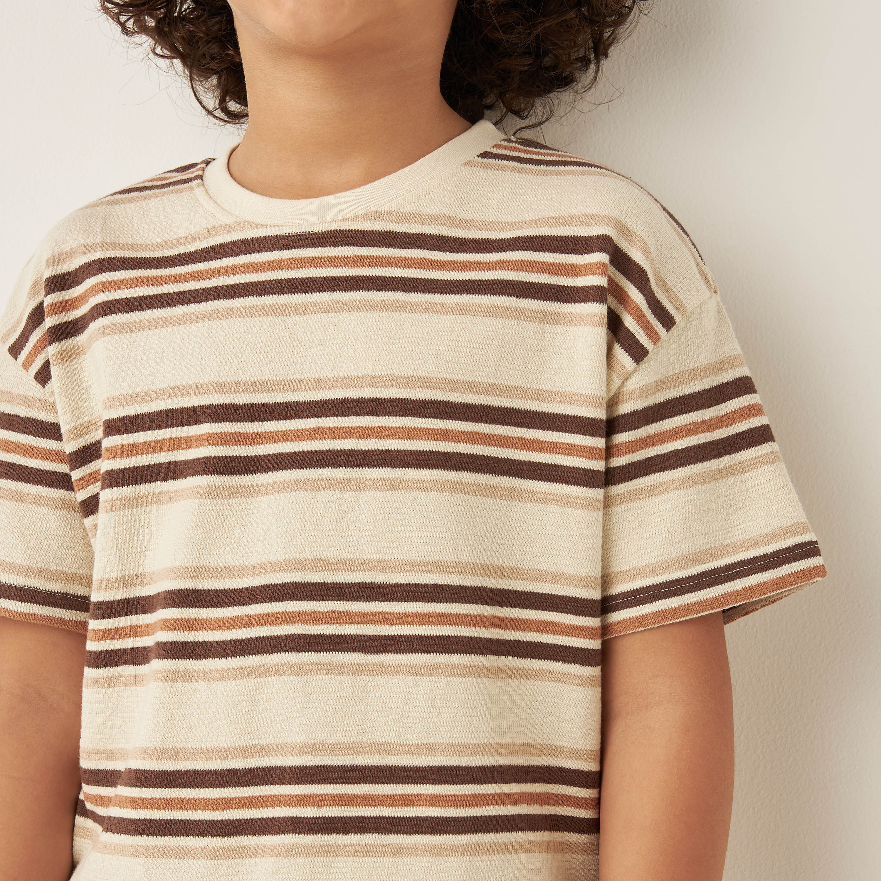 Eligo Striped T-shirt with Short Sleeves and Crew Neck-boys-clothing-tshirtsandpolos-image-4