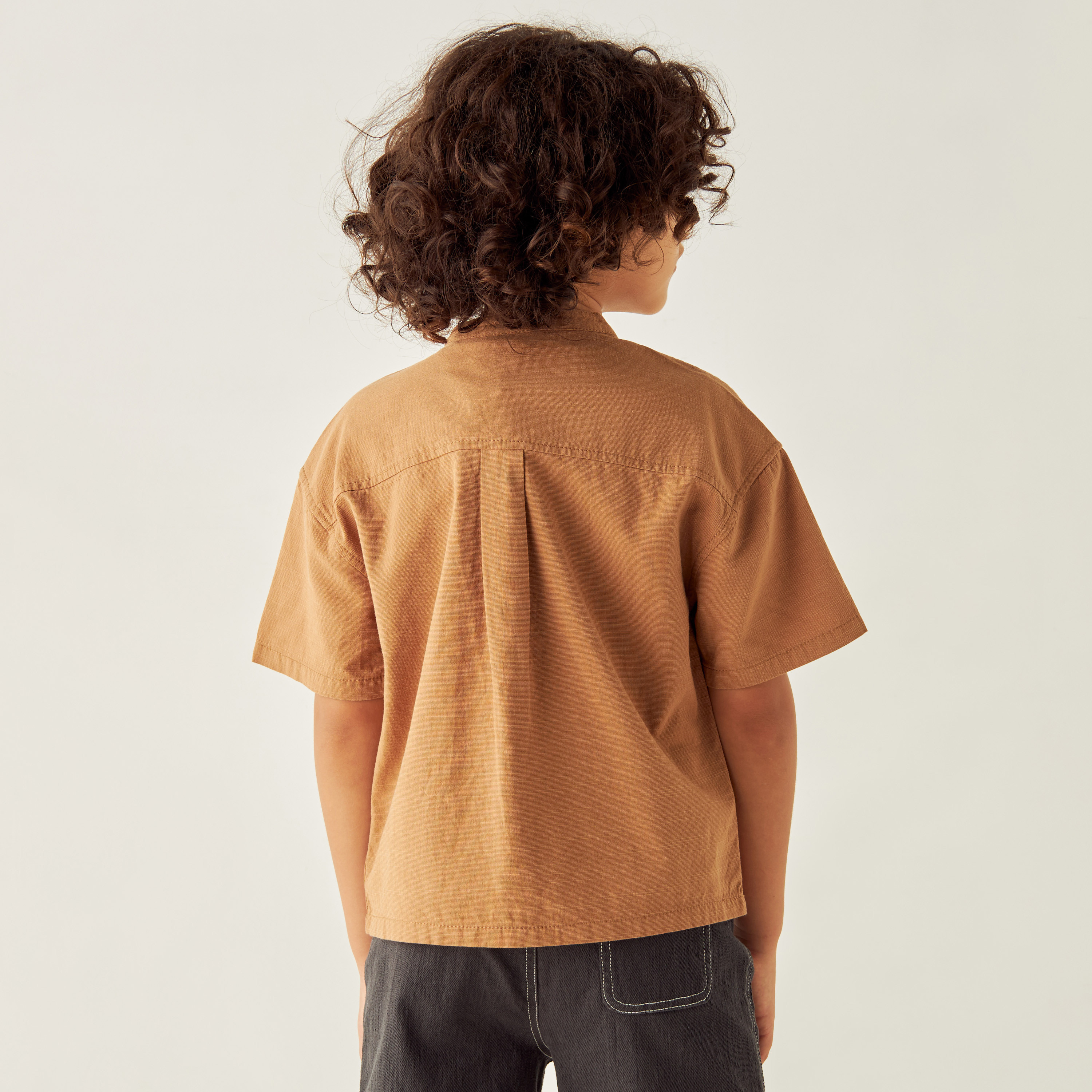 Orange 2024 collared shirt