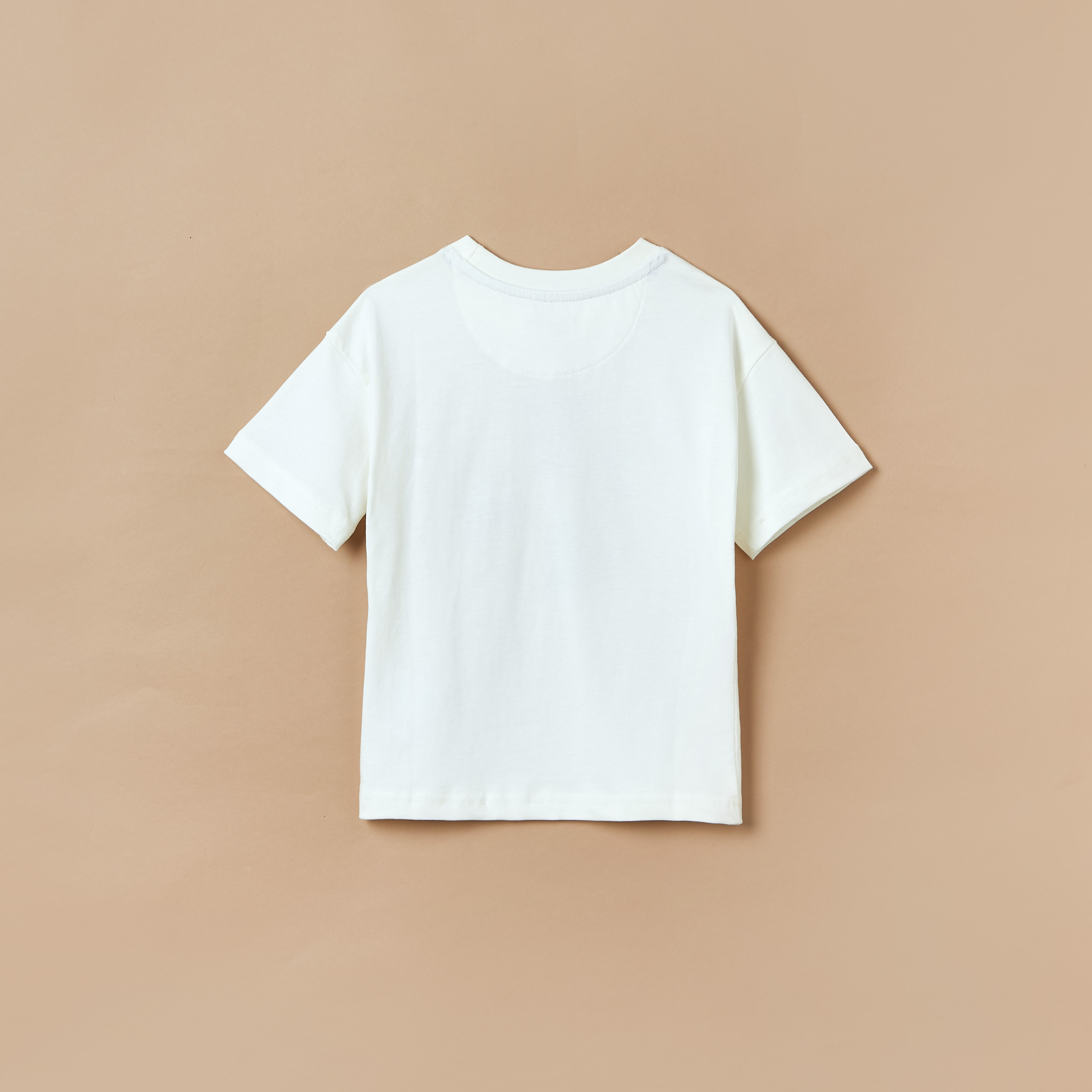 Lee Cooper Graphic Print T-shirt with Short Sleeves and Round Neck-boys-clothing-tshirtsandpolos-image-2