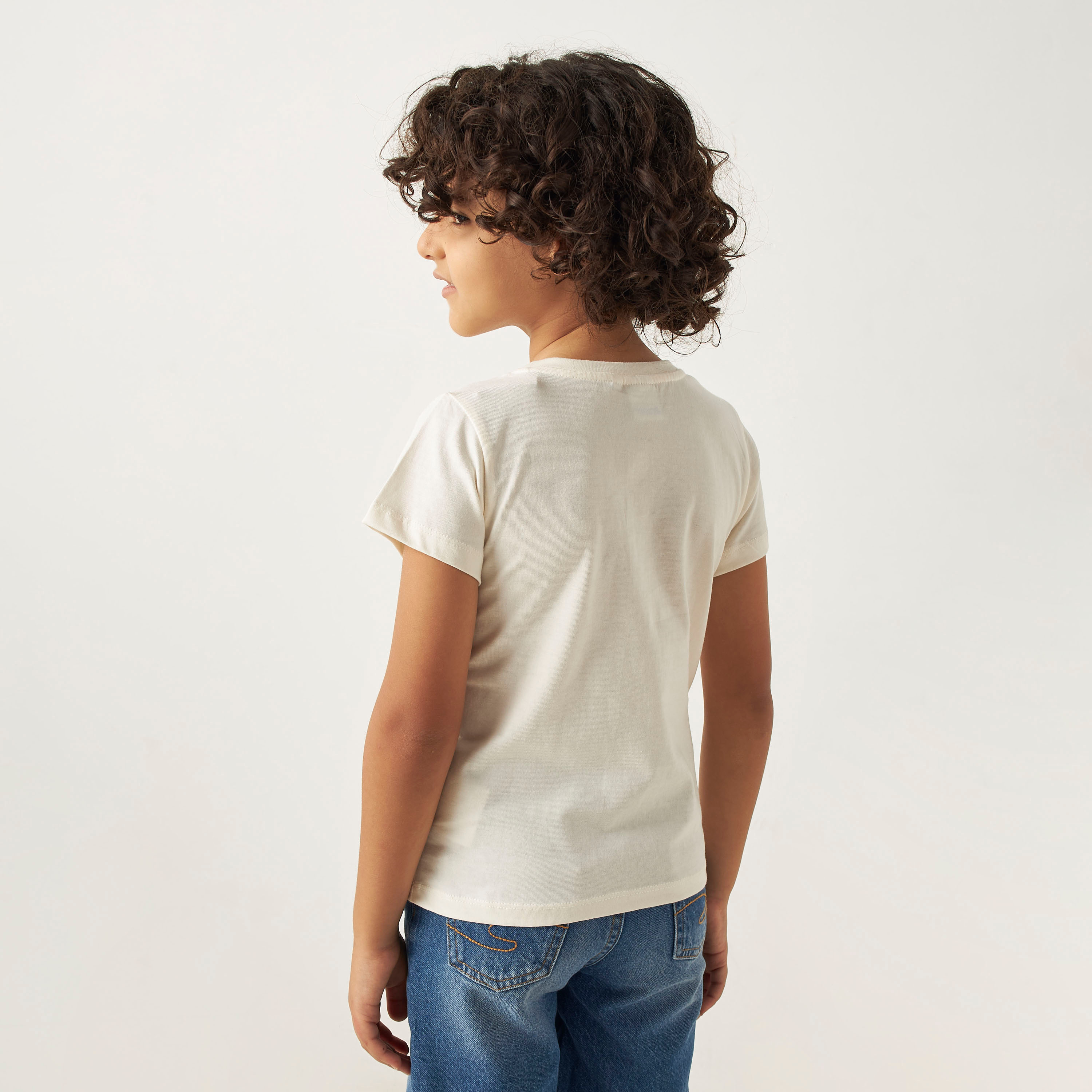 Disney Mickey and Friends Print Crew Neck T-shirt with Short Sleeves-boys-clothing-tshirtsandpolos-image-4