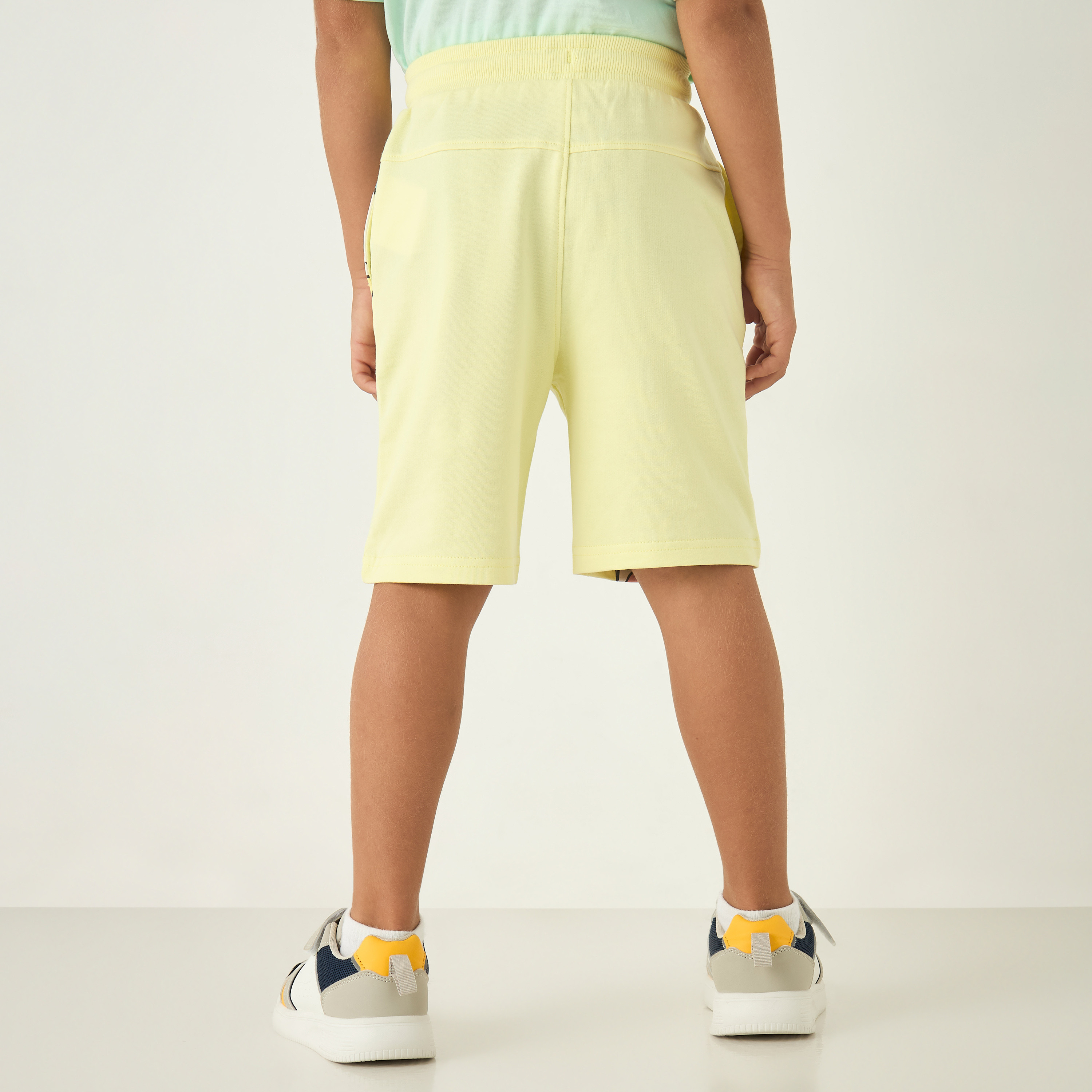 Disney Mickey Mouse and Donald Duck Print Shorts with Drawstring Closure-baby-boys-clothing-bottoms-shorts-image-3