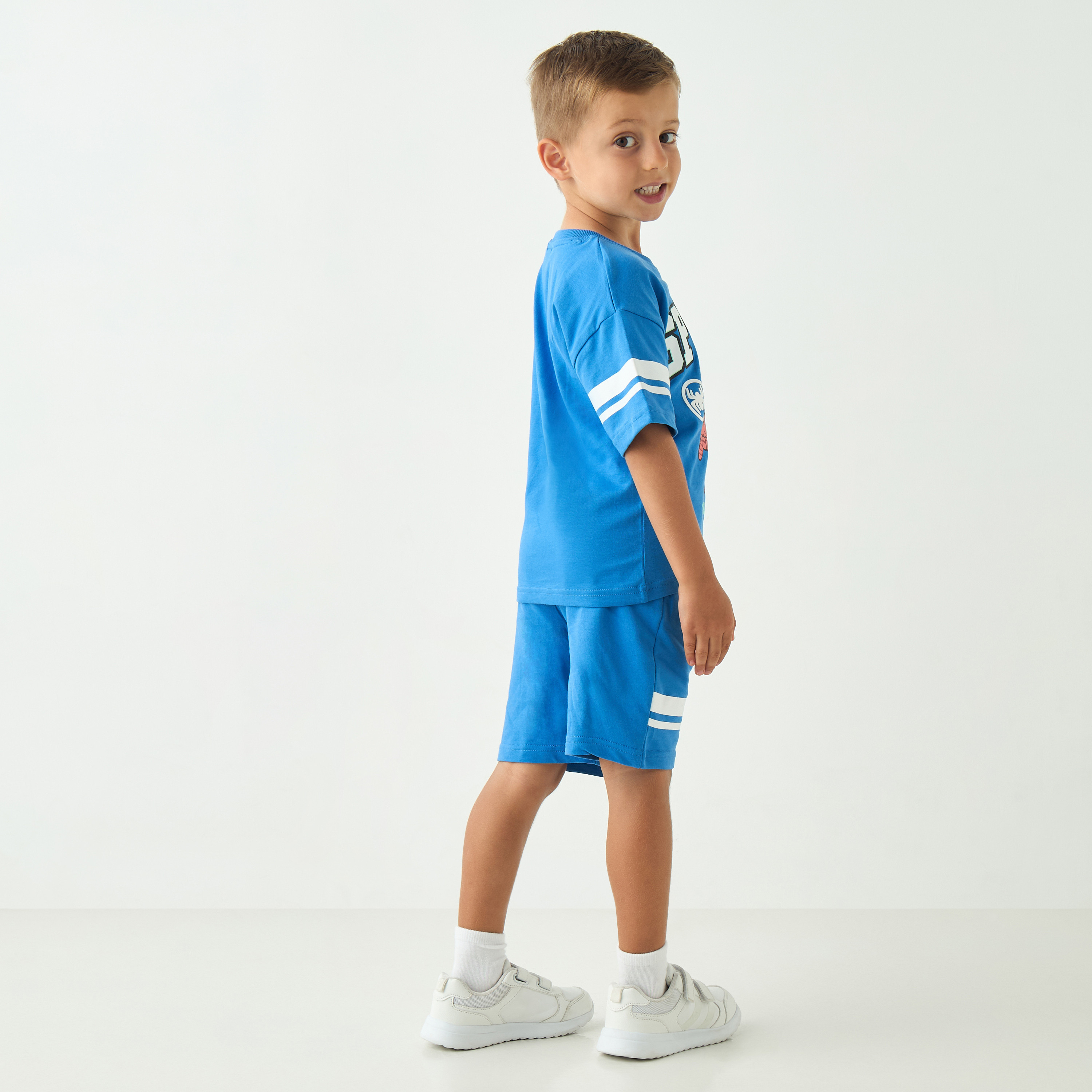 Spider-Man Print T-Shirt and Shorts Set-boys-clothing-setsandcoords-image-4