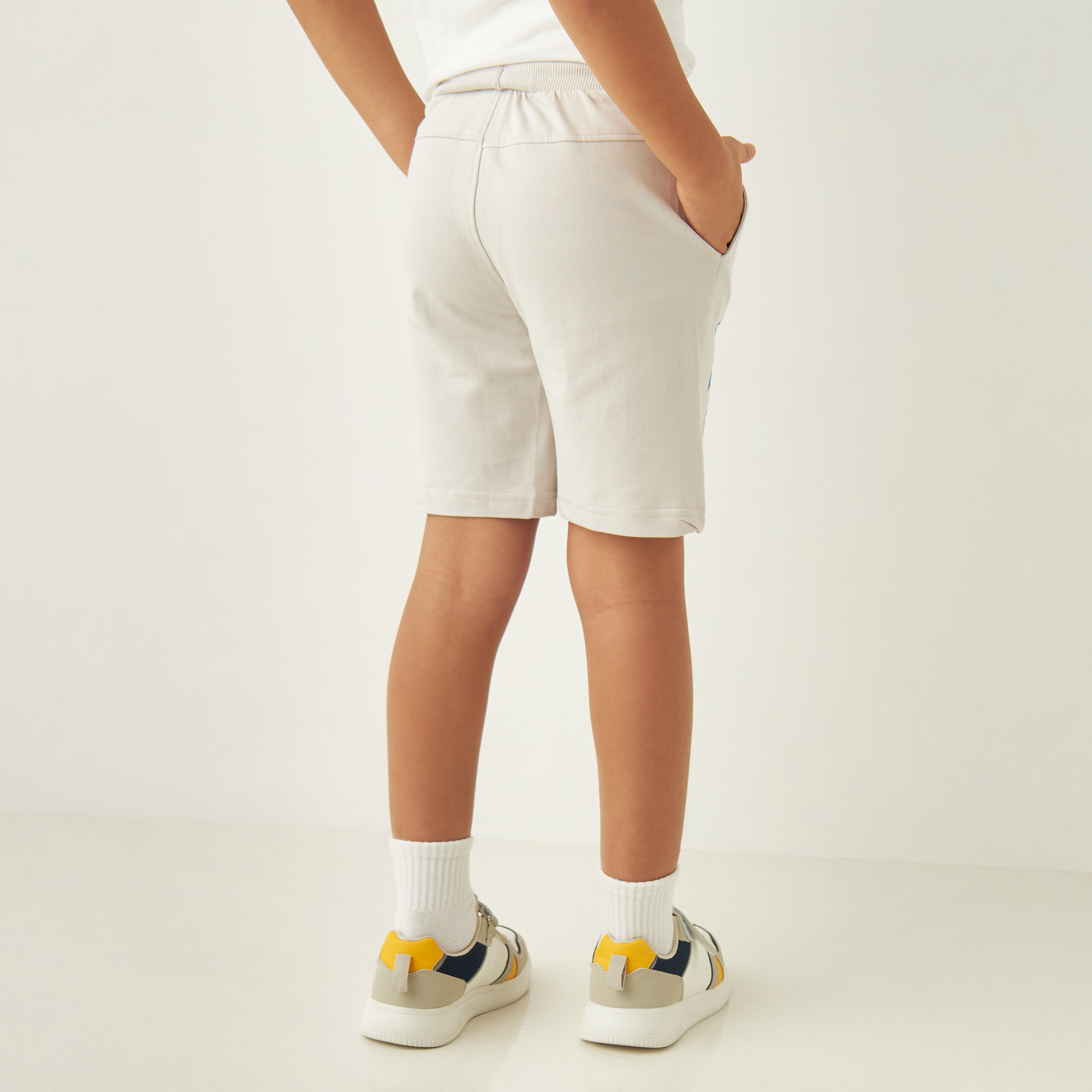 Sonic the Hedgehog Print Shorts with Drawstring Closure-baby-boys-clothing-bottoms-shorts-image-3