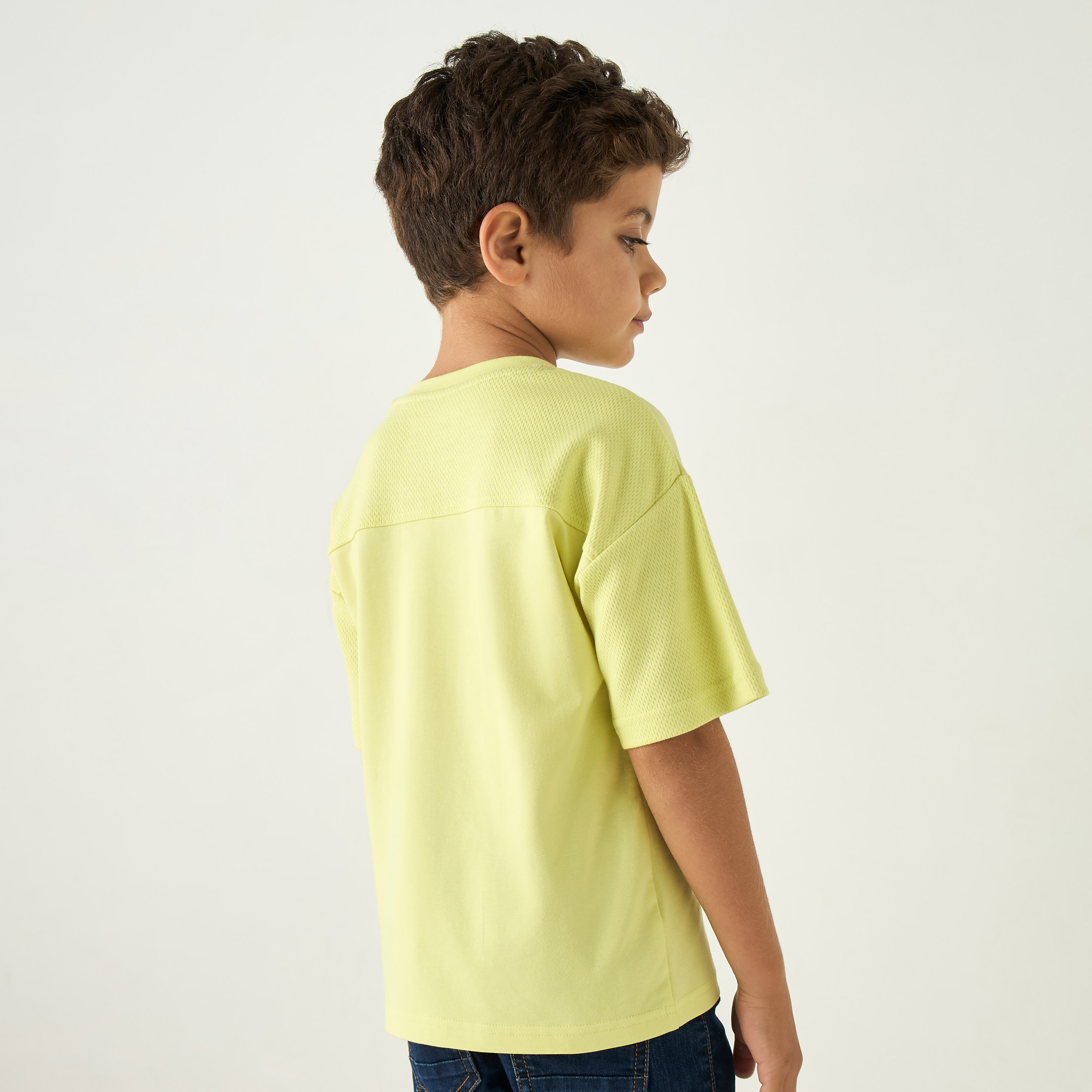 Kappa Printed T-shirt with Round Neck and Short Sleeves-sports-boys-clothing-tops-image-3