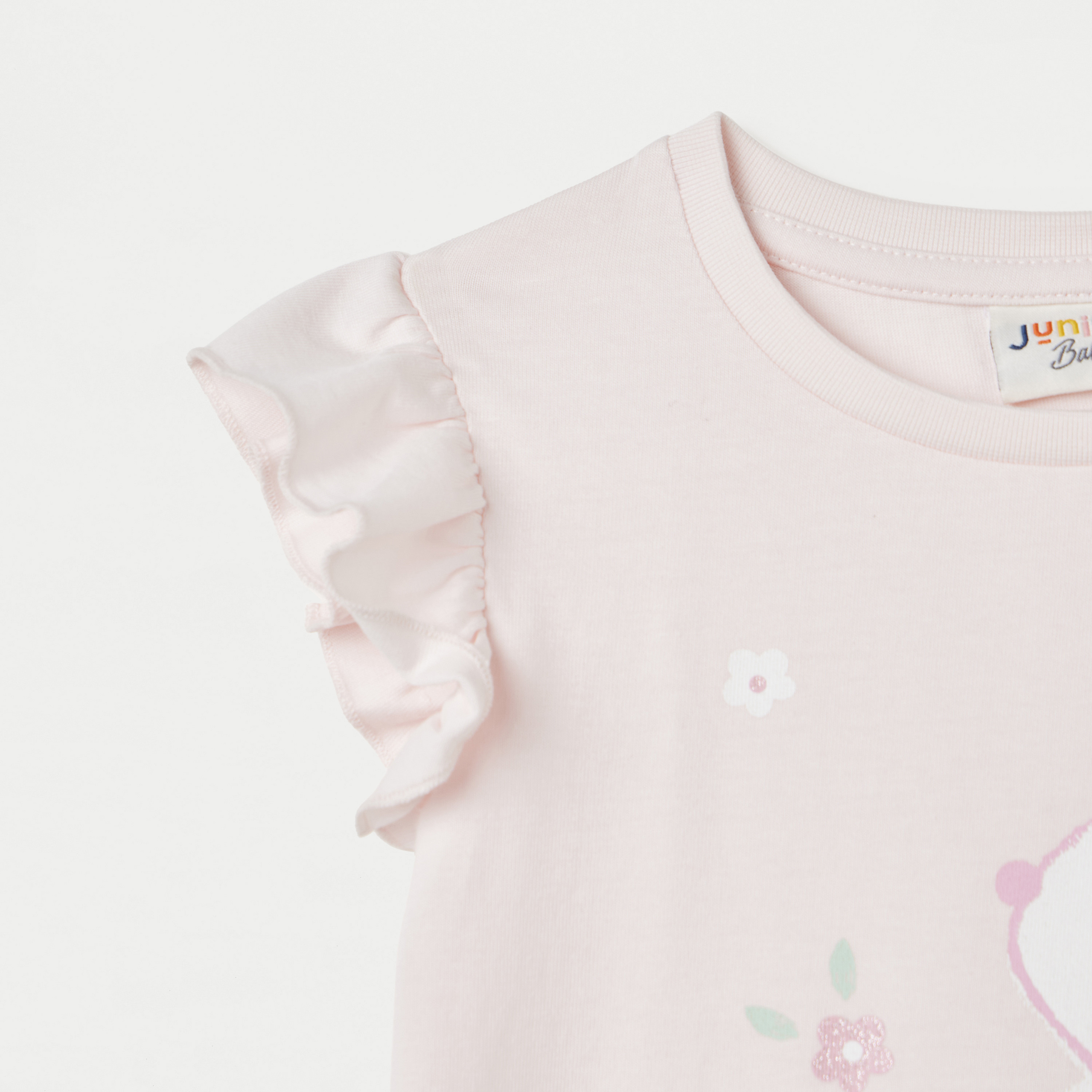 تيشيرت بكشكش وطبعات أرنب من جونيورز-baby-girls-clothing-tshirts-image-4