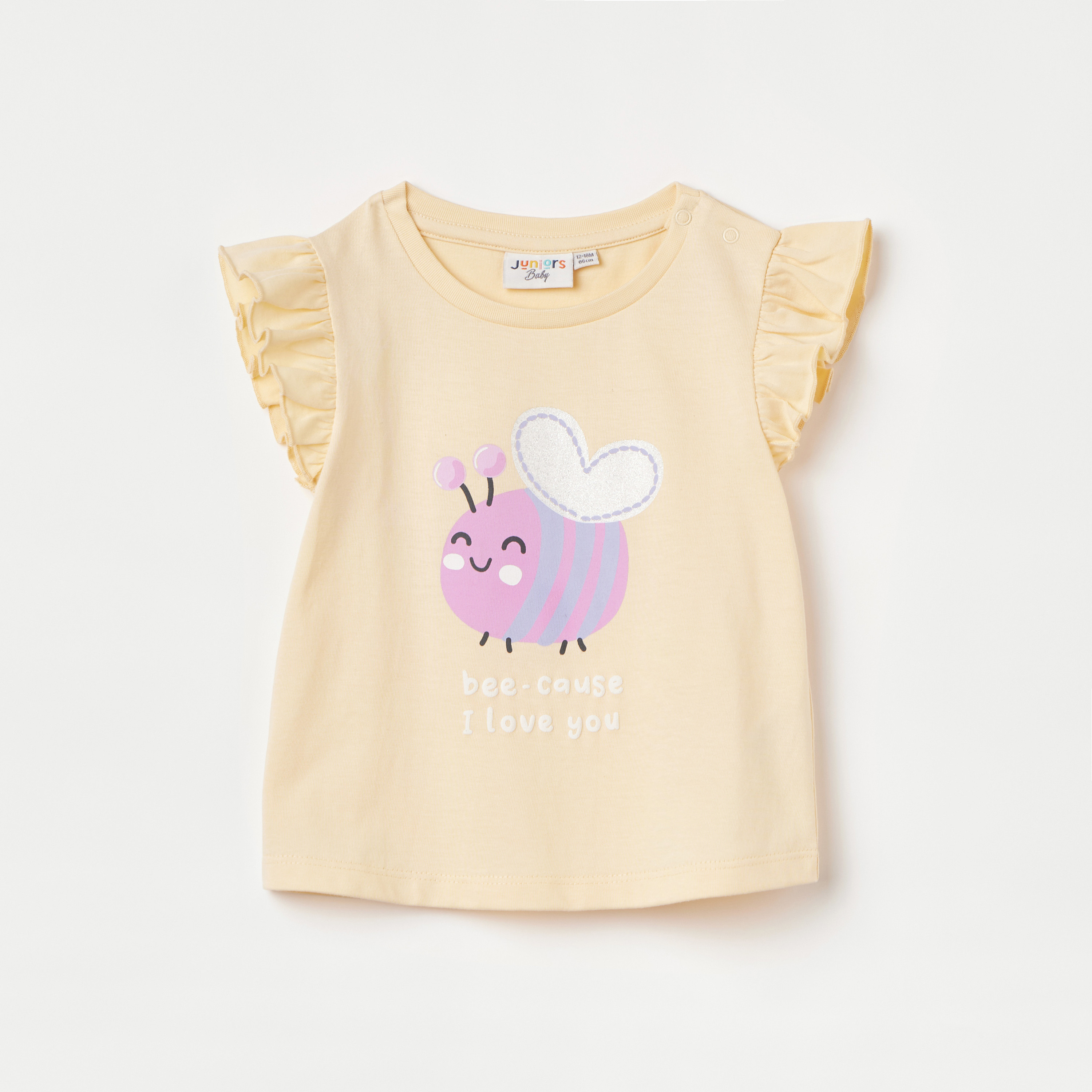 FOIL PRINT BABY TUNIC TOP