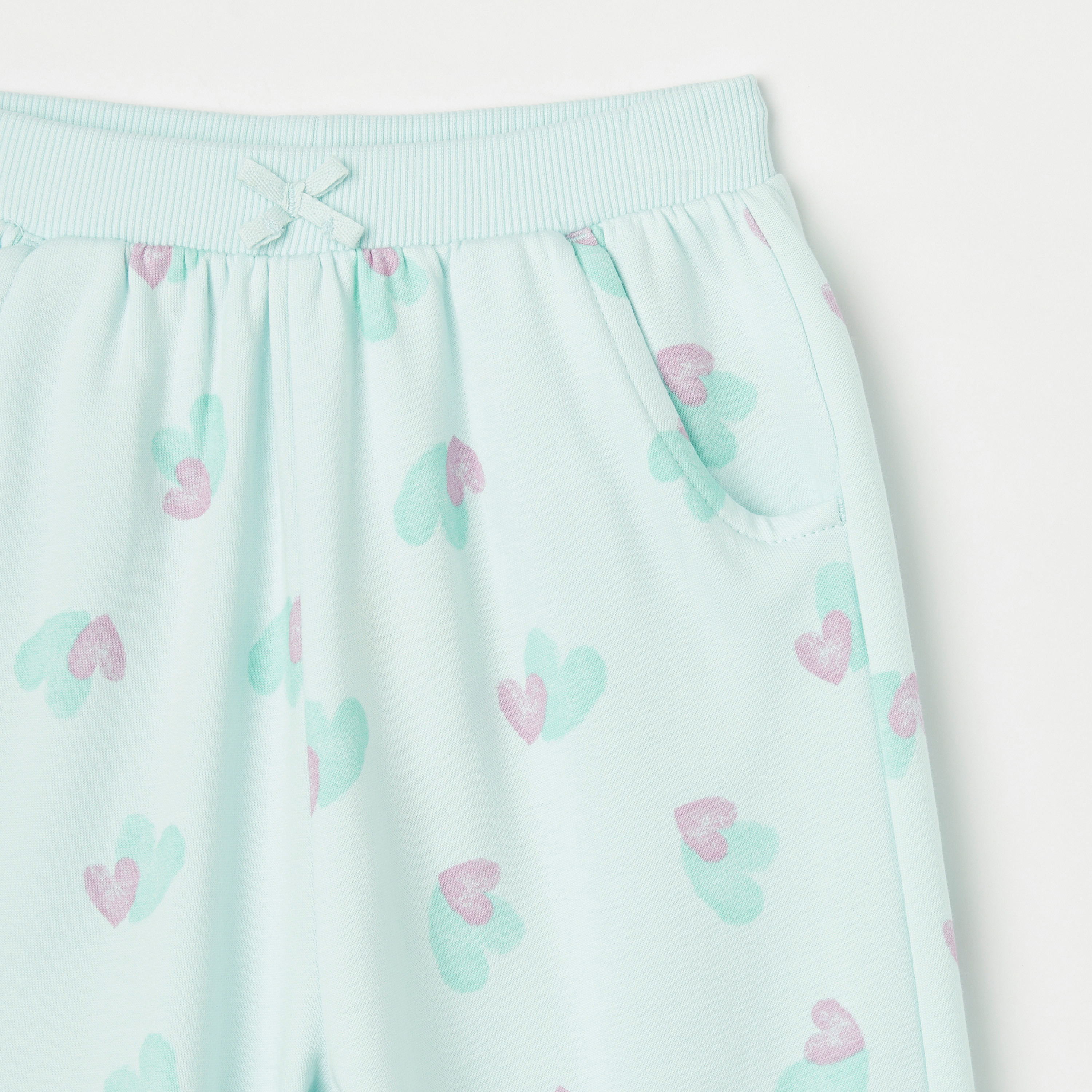 Juniors All-Over Heart Print Joggers with Pockets-baby-girls-clothing-bottoms-joggersandtrackpants-image-2
