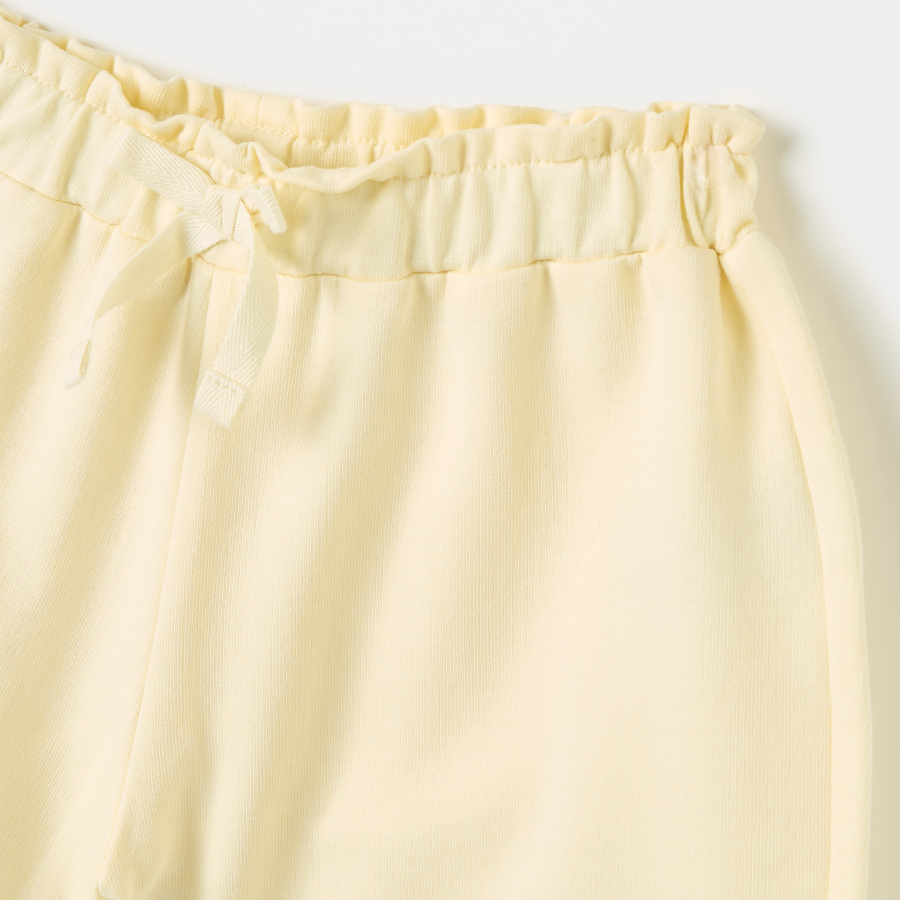 Juniors Solid Shorts with Frill Detail Hems and Elasticated Waistband-baby-girls-clothing-bottoms-shorts-image-3