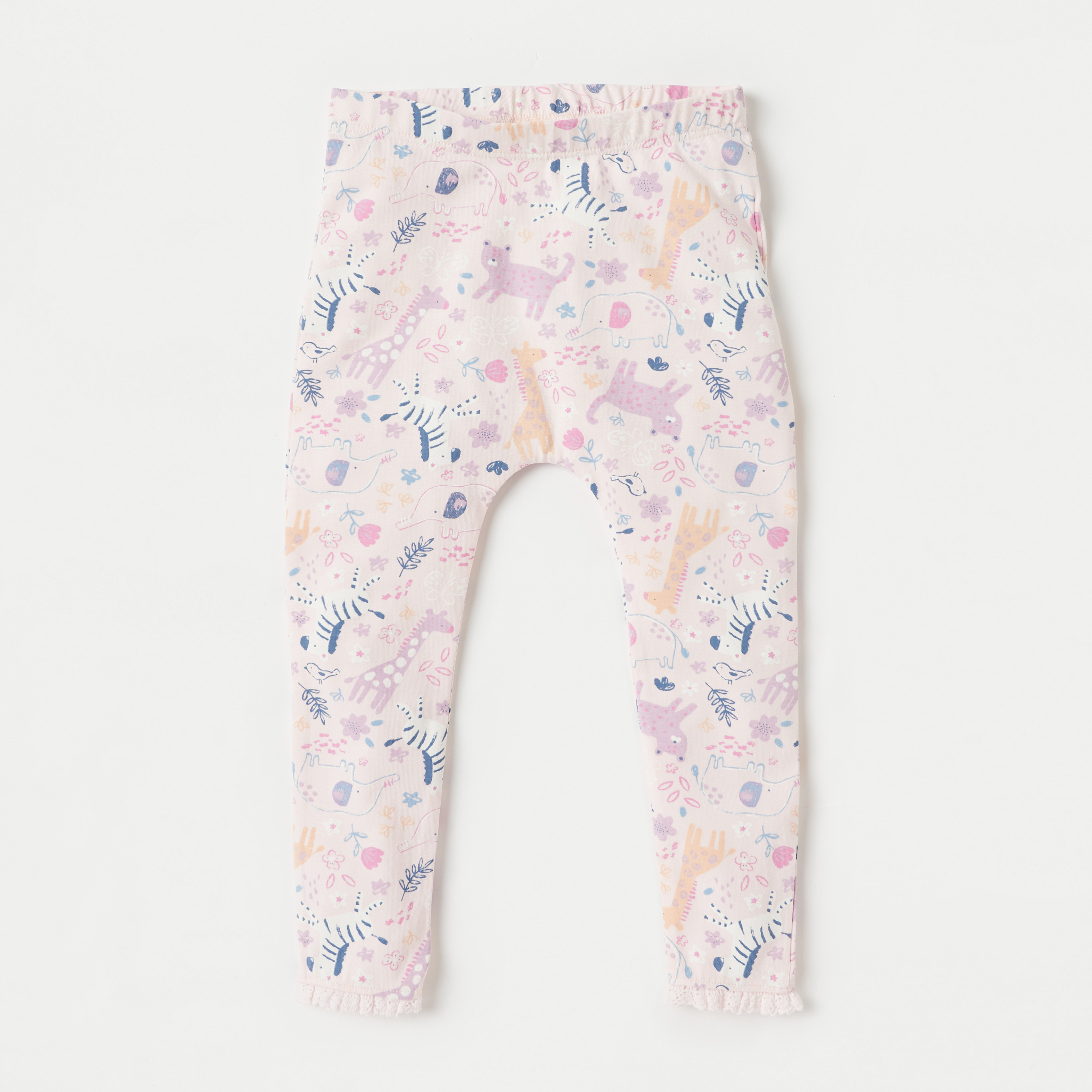 Juniors Assorted Leggings with Elasticated Waistband - Set of 2-baby-girls-clothing-bottoms-leggings-image-2