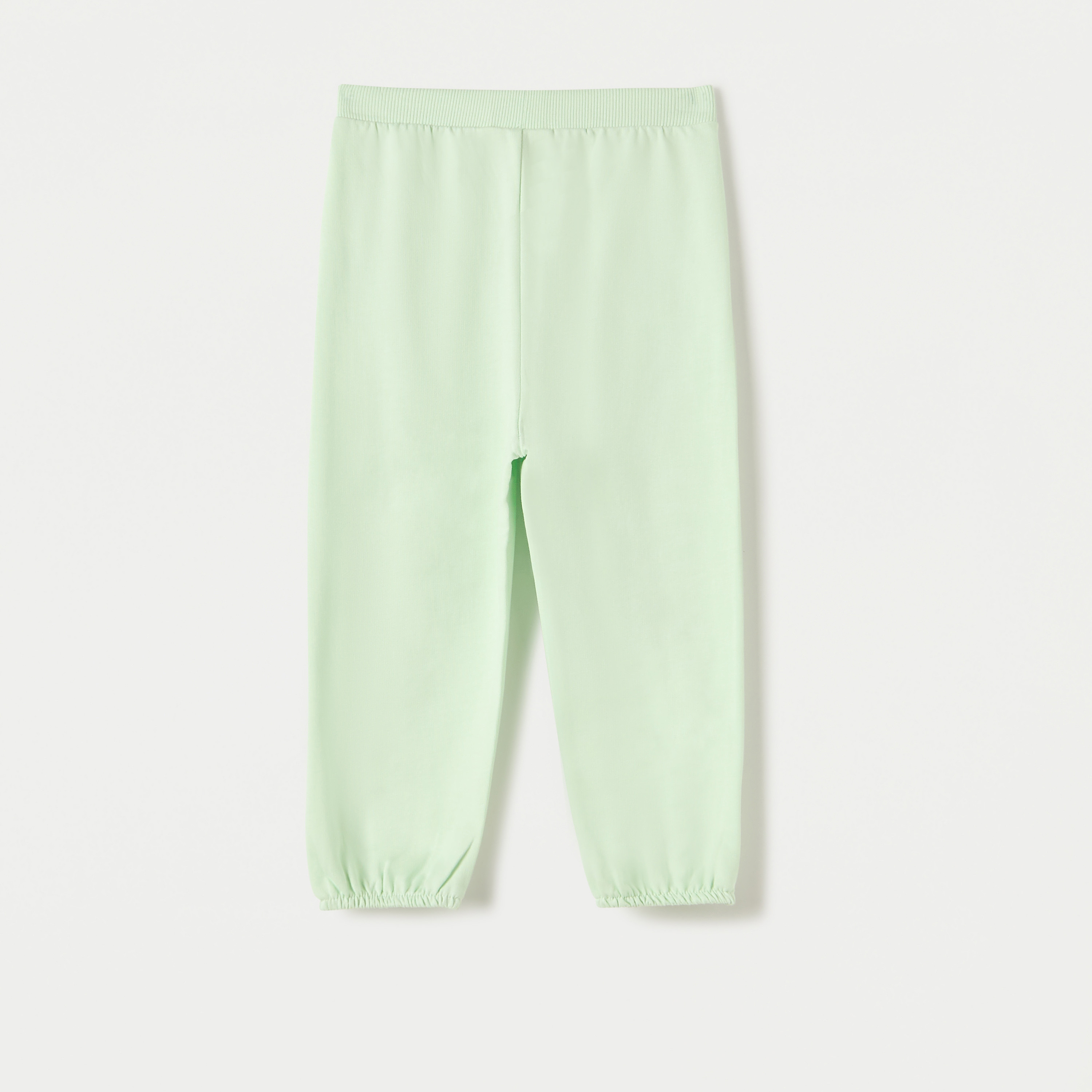 بنطلون رياضي سادة بخصر مطاطي من جونيورز-baby-girls-clothing-bottoms-joggersandtrackpants-image-2