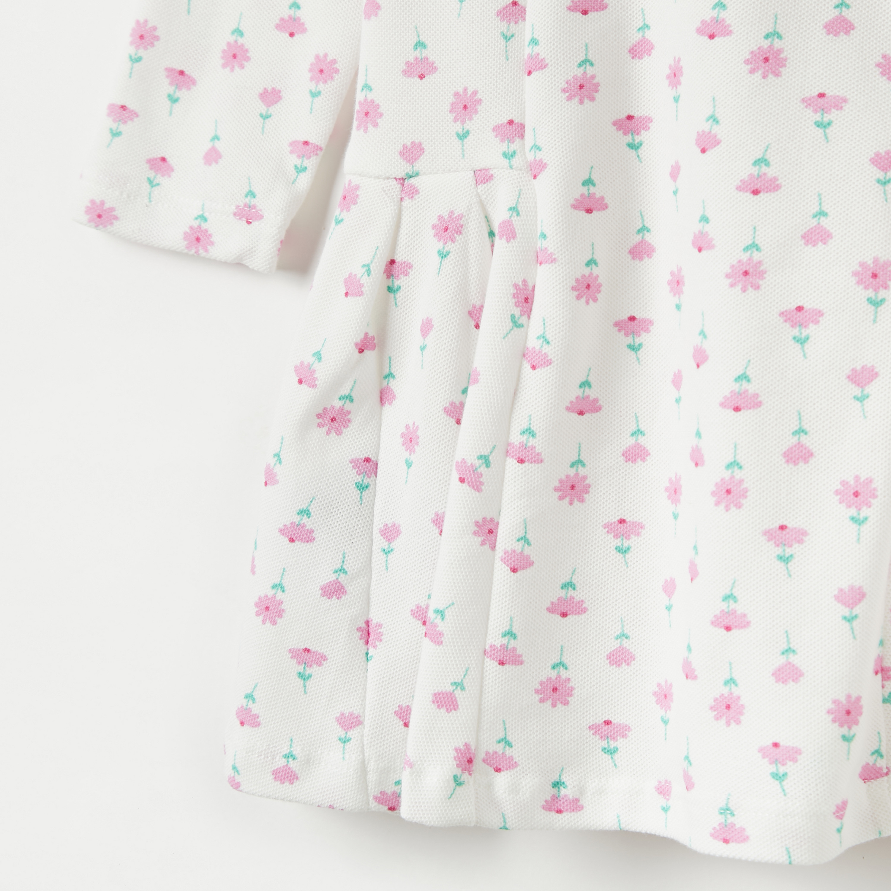 Juniors All-Over Print Polo Dress with Long Sleeves-baby-girls-clothing-dressesandjumpsuits-image-3