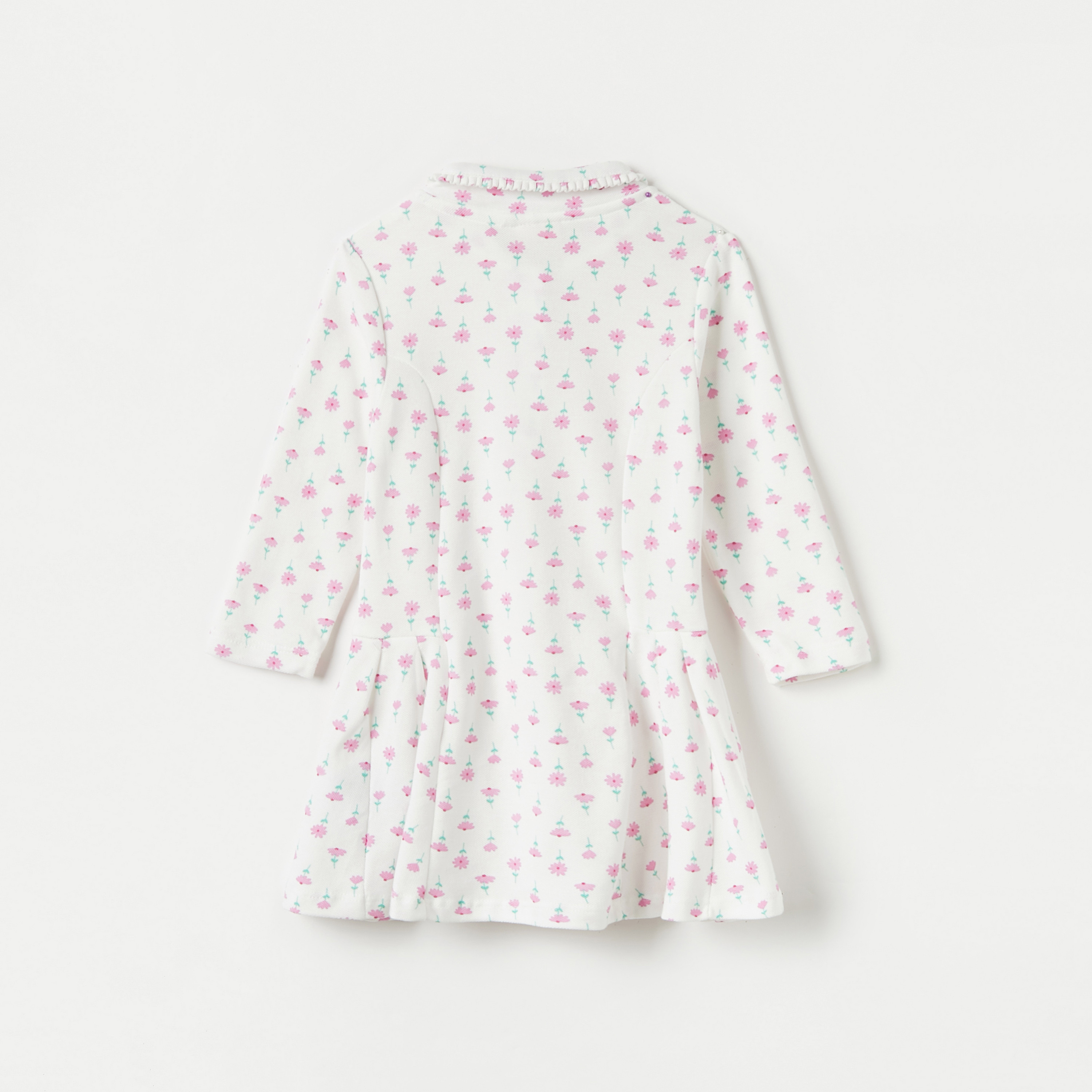 Juniors All-Over Print Polo Dress with Long Sleeves-baby-girls-clothing-dressesandjumpsuits-image-4