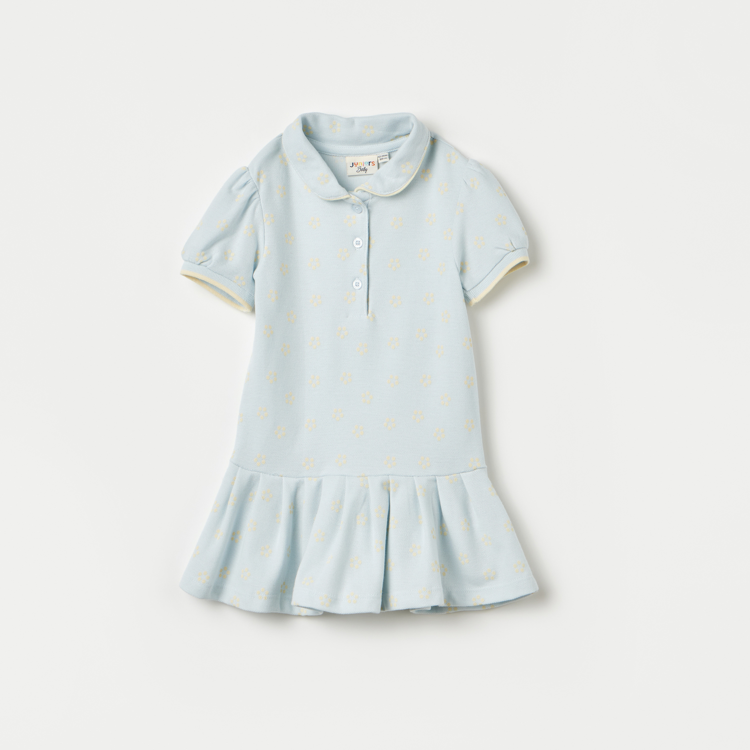 Juniors All-Over Floral Print Polo Dress-baby-girls-clothing-dressesandjumpsuits-image-1