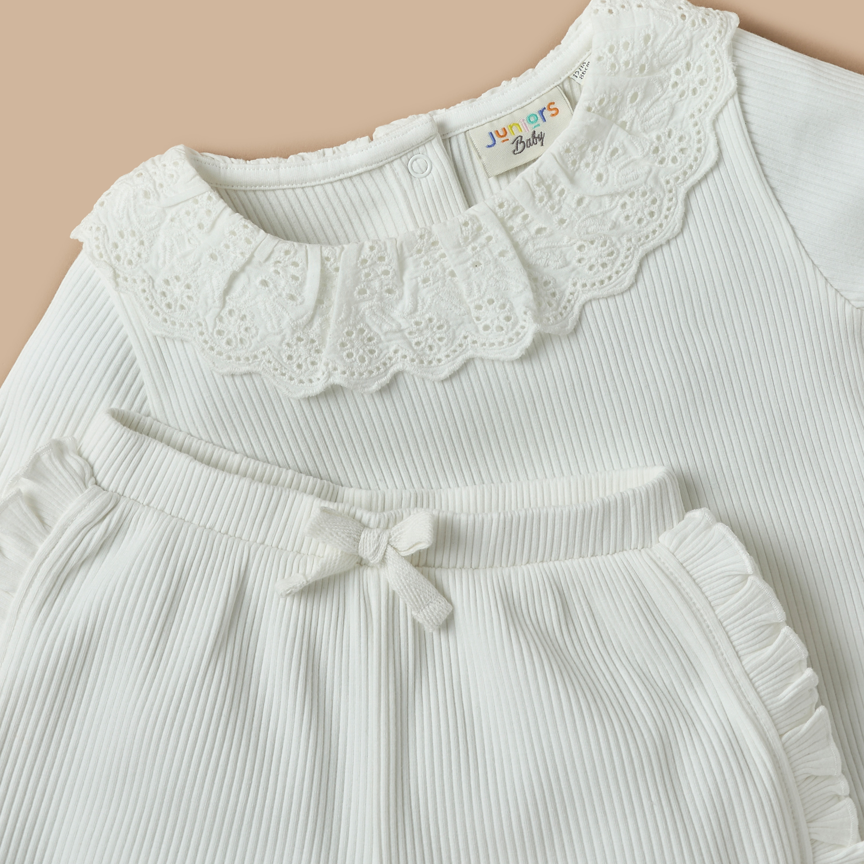 طقم شورت وبلوزة مضلعة من جونيورز-baby-girls-clothing-setsandcoords-image-4